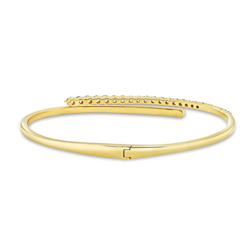 1.01ctw Diamond Bangle Bracelet - Image 2