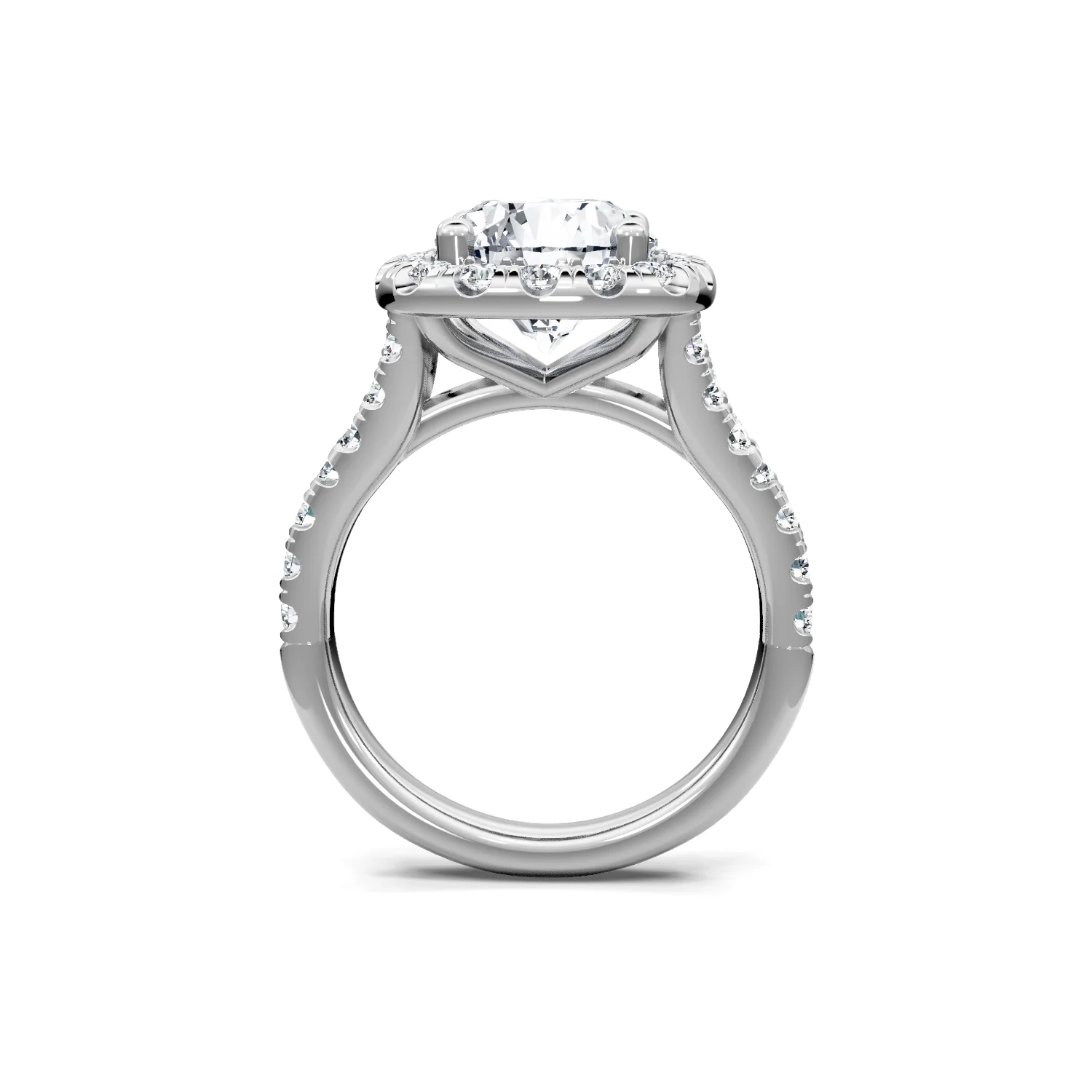 1.0ctw Diamond Halo Engagement Ring - Image 3
