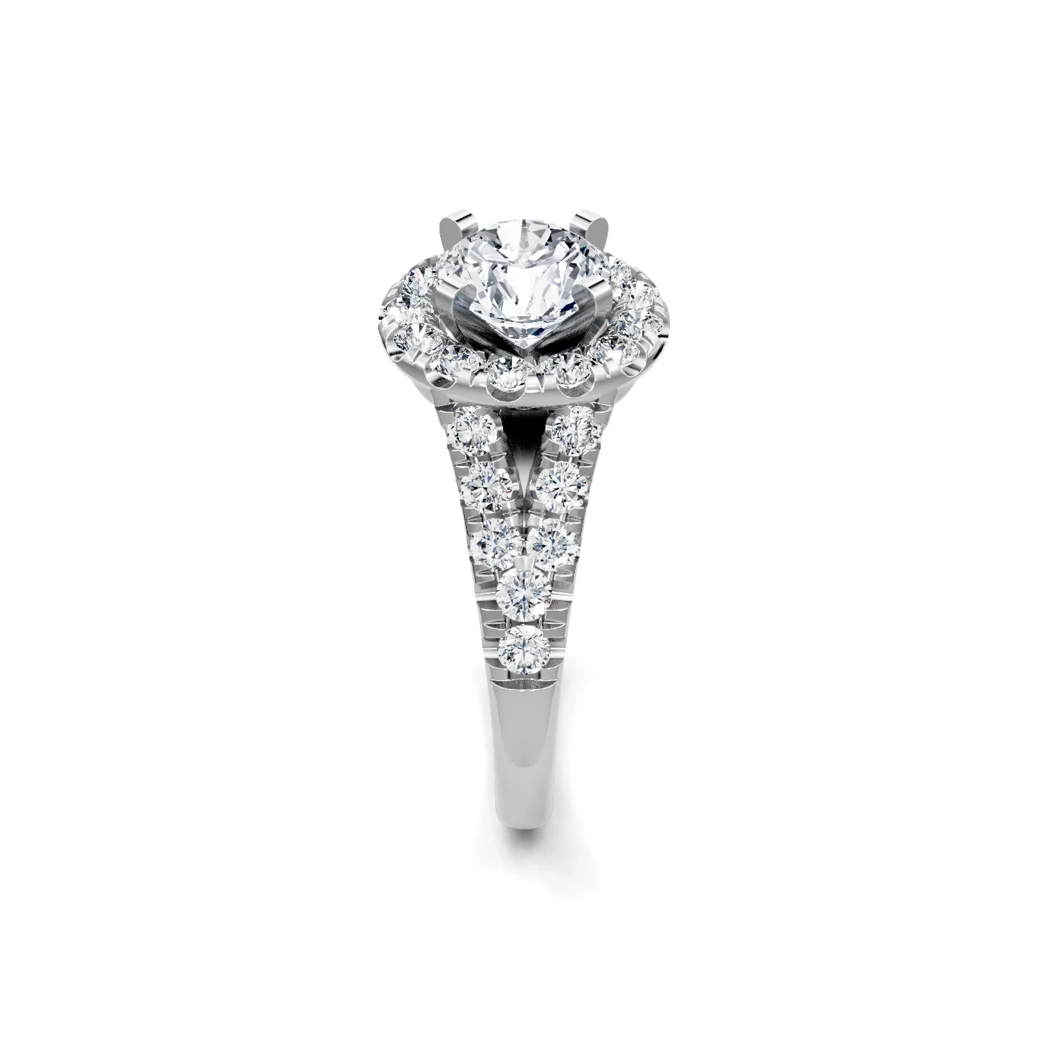 1.0ctw Diamond Halo Engagement Ring - Image 2