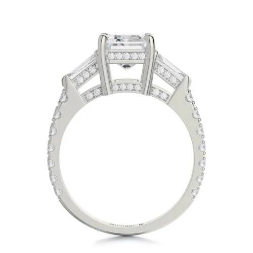 1.14ctw 3-Stone Diamond Engagement Ring - Image 4