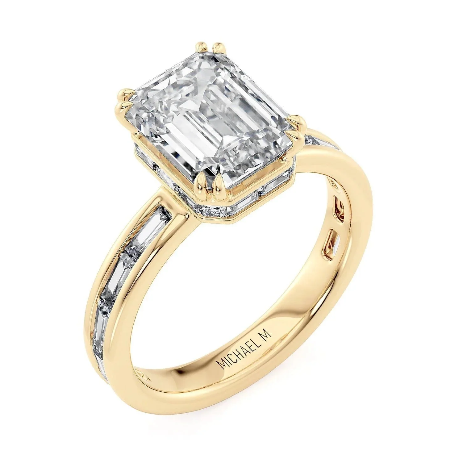 1.25ctw Emerald Diamond Engagement Ring - Image 2