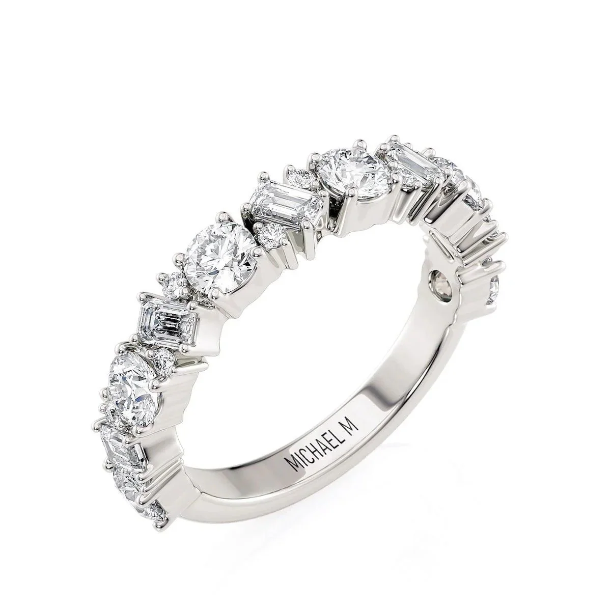 1.28ctw Mixed-Cut Diamond Wedding Band - Image 2