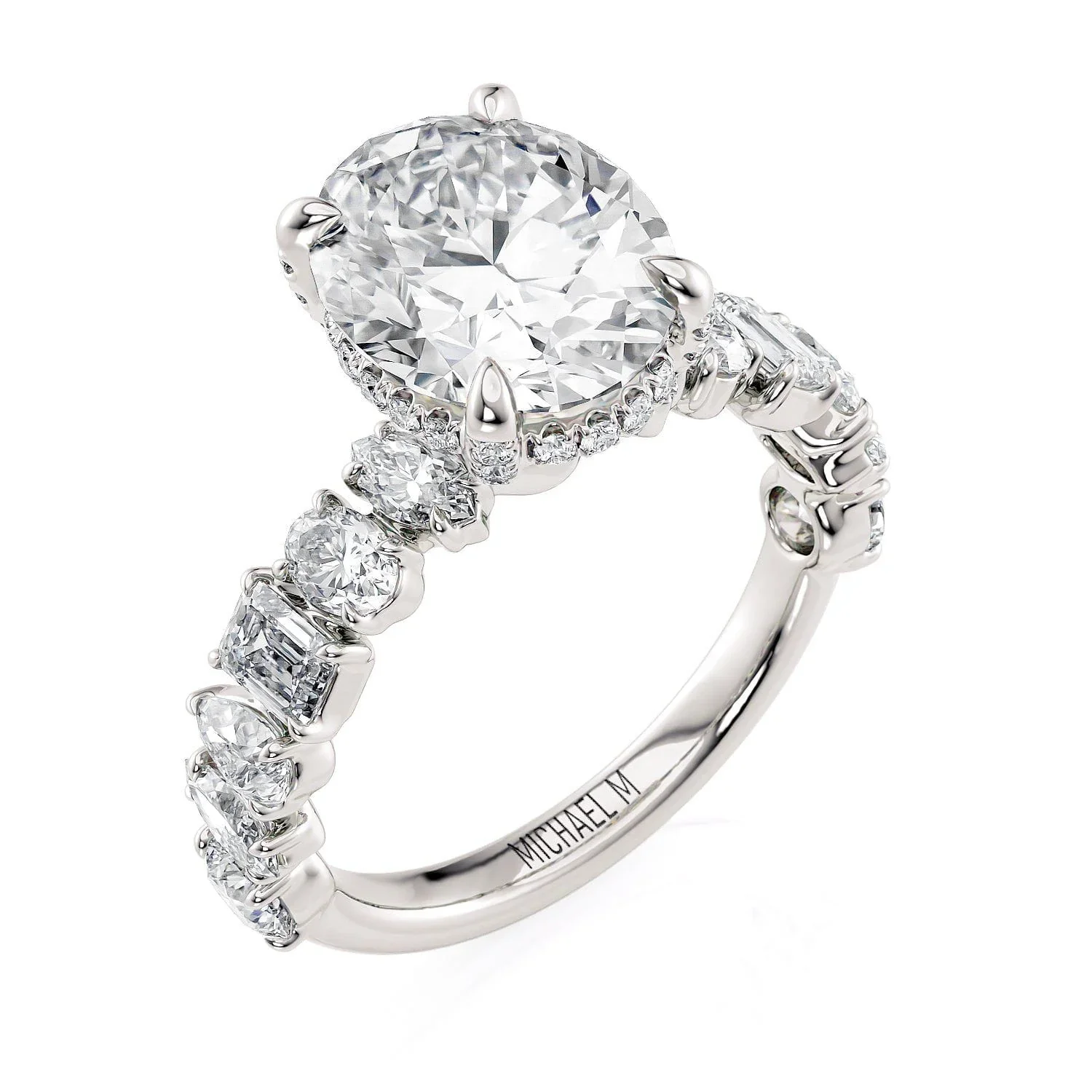 1.32ctw Mixed Cut Diamond Engagement Ring - Image 2