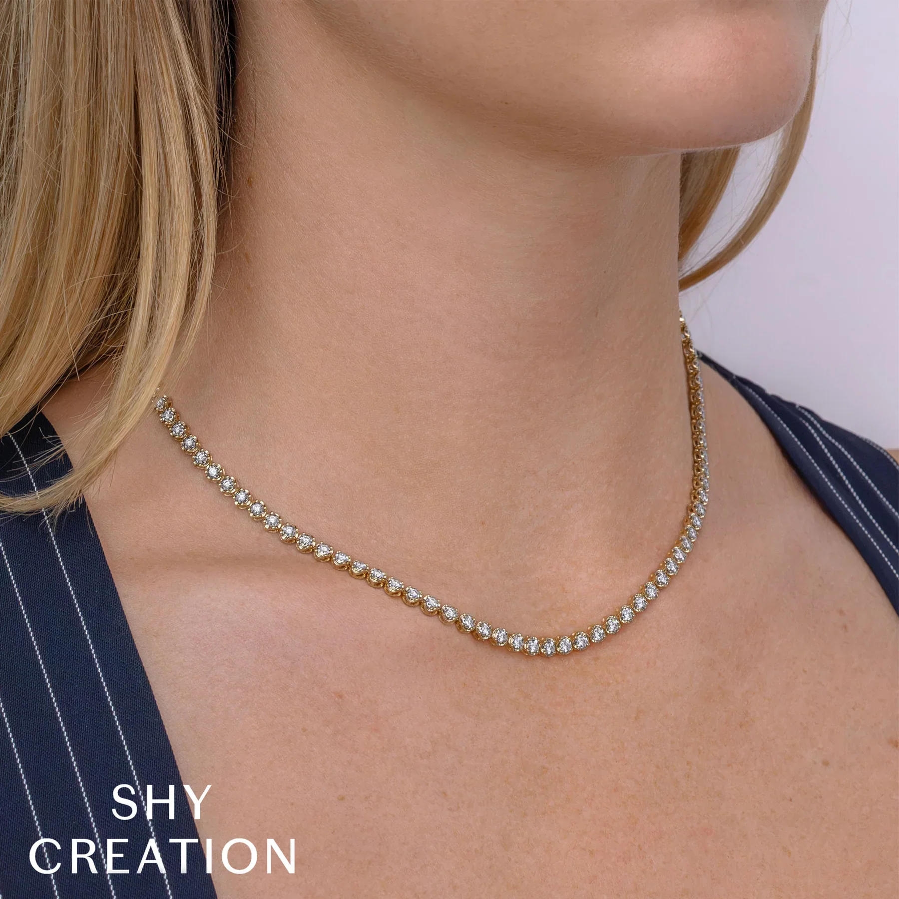 1.93ctw Diamond Tennis Necklace - Image 2