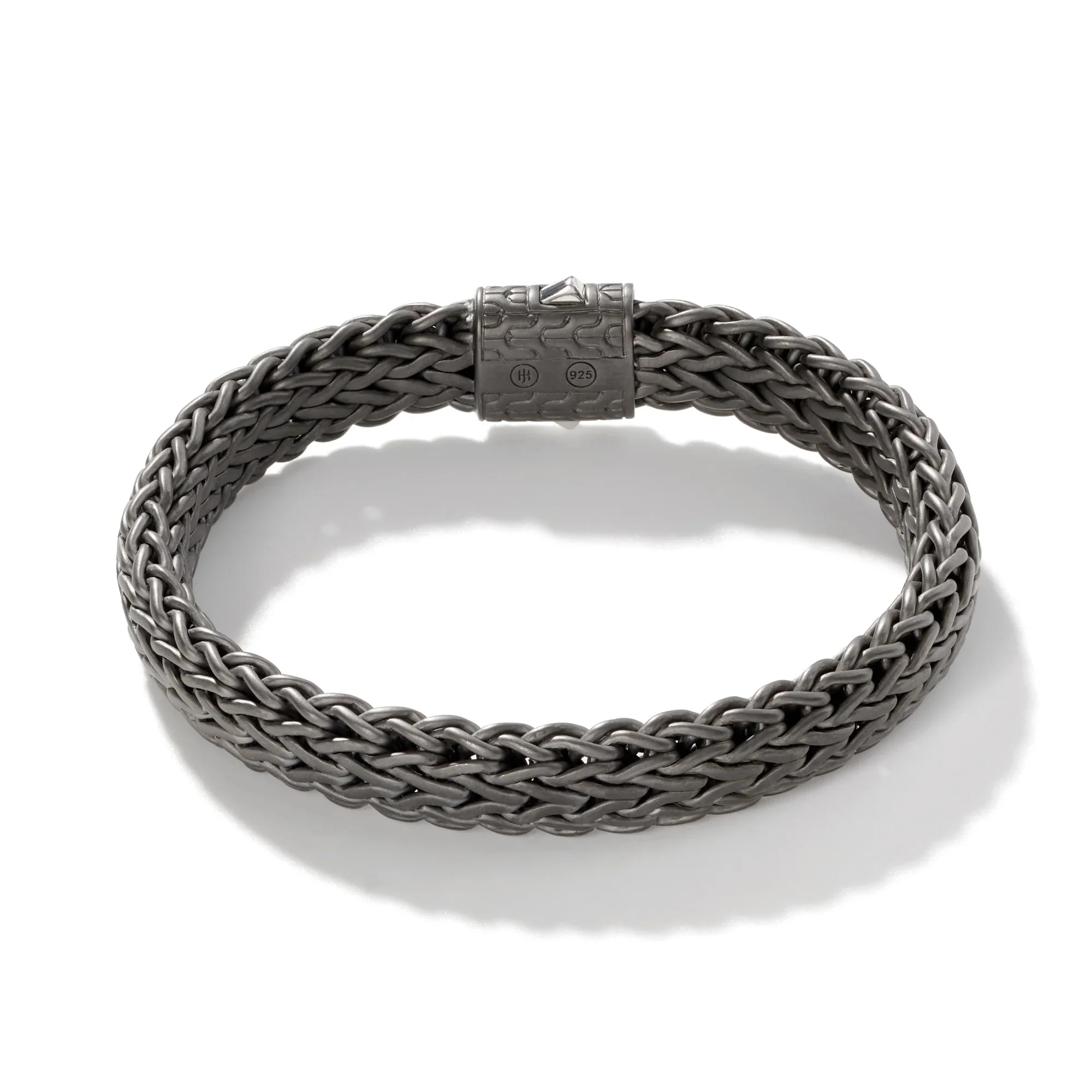 11mm Dark Silver Icon Flat Bracelet - Image 3