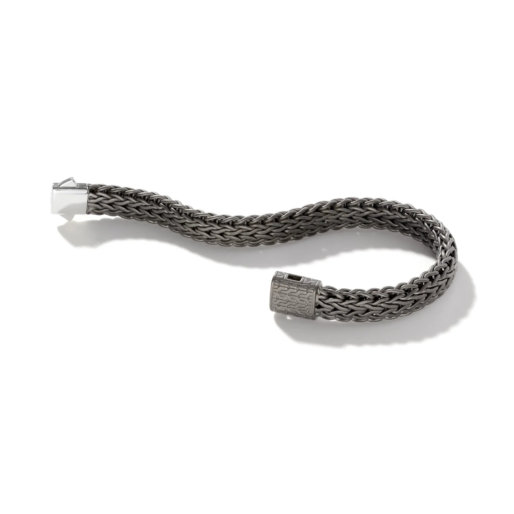 11mm Dark Silver Icon Flat Bracelet - Image 4