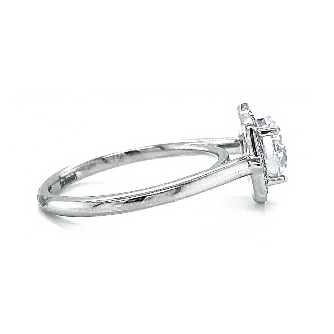 0.12ctw Halo Style Diamond Engagement Ring - Image 2