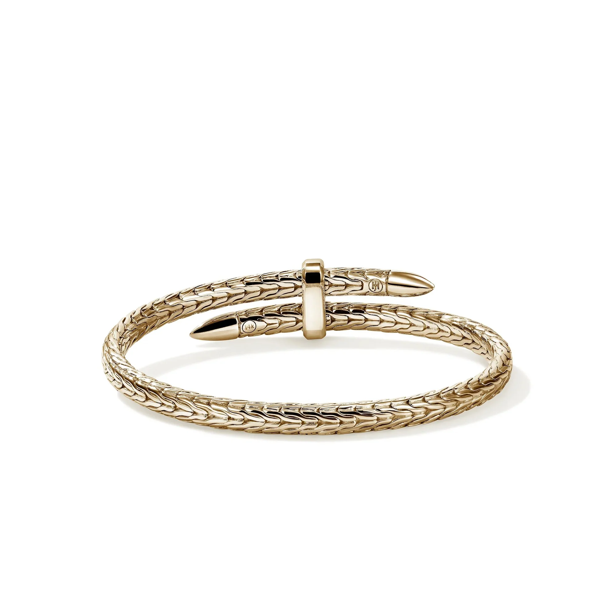 14K Gold Spear Flex Cuff - Image 4