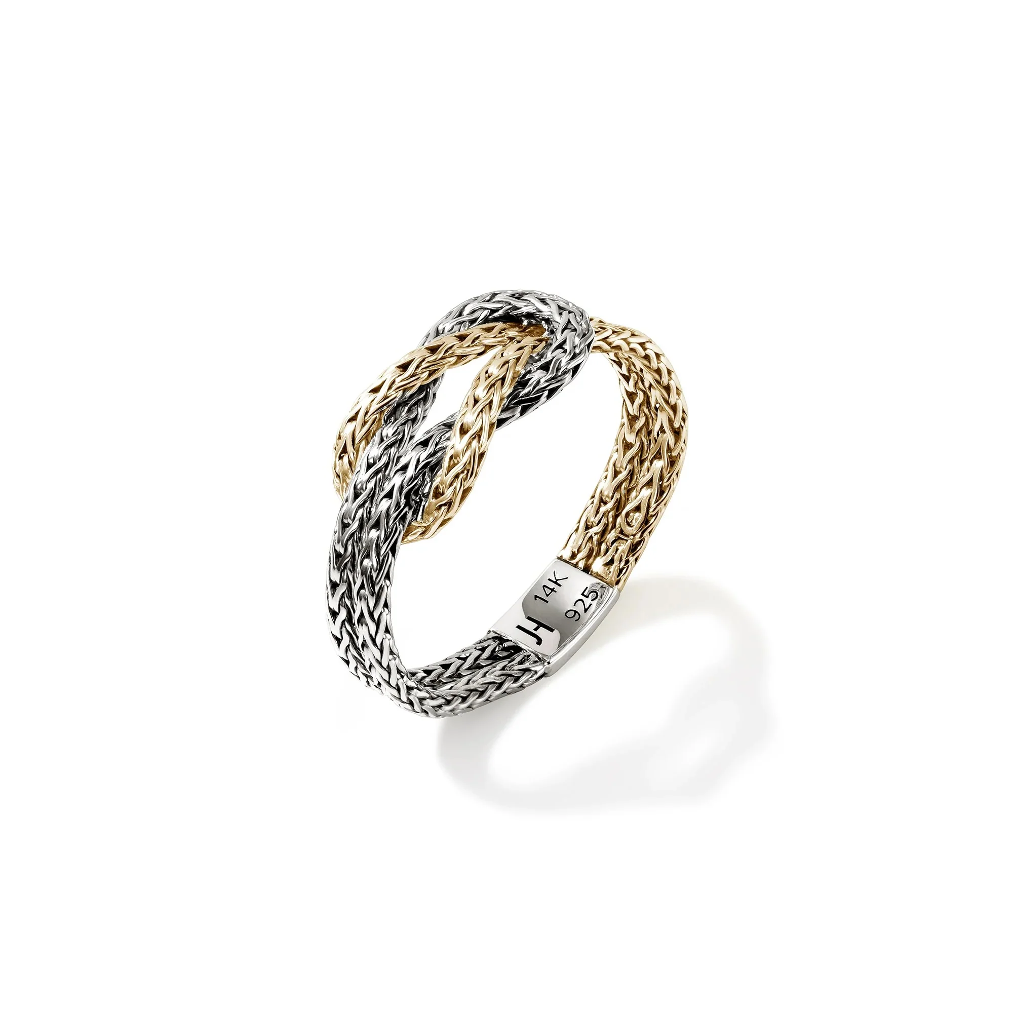 14K Gold & Sterling Silver Love Knot Ring - Image 2