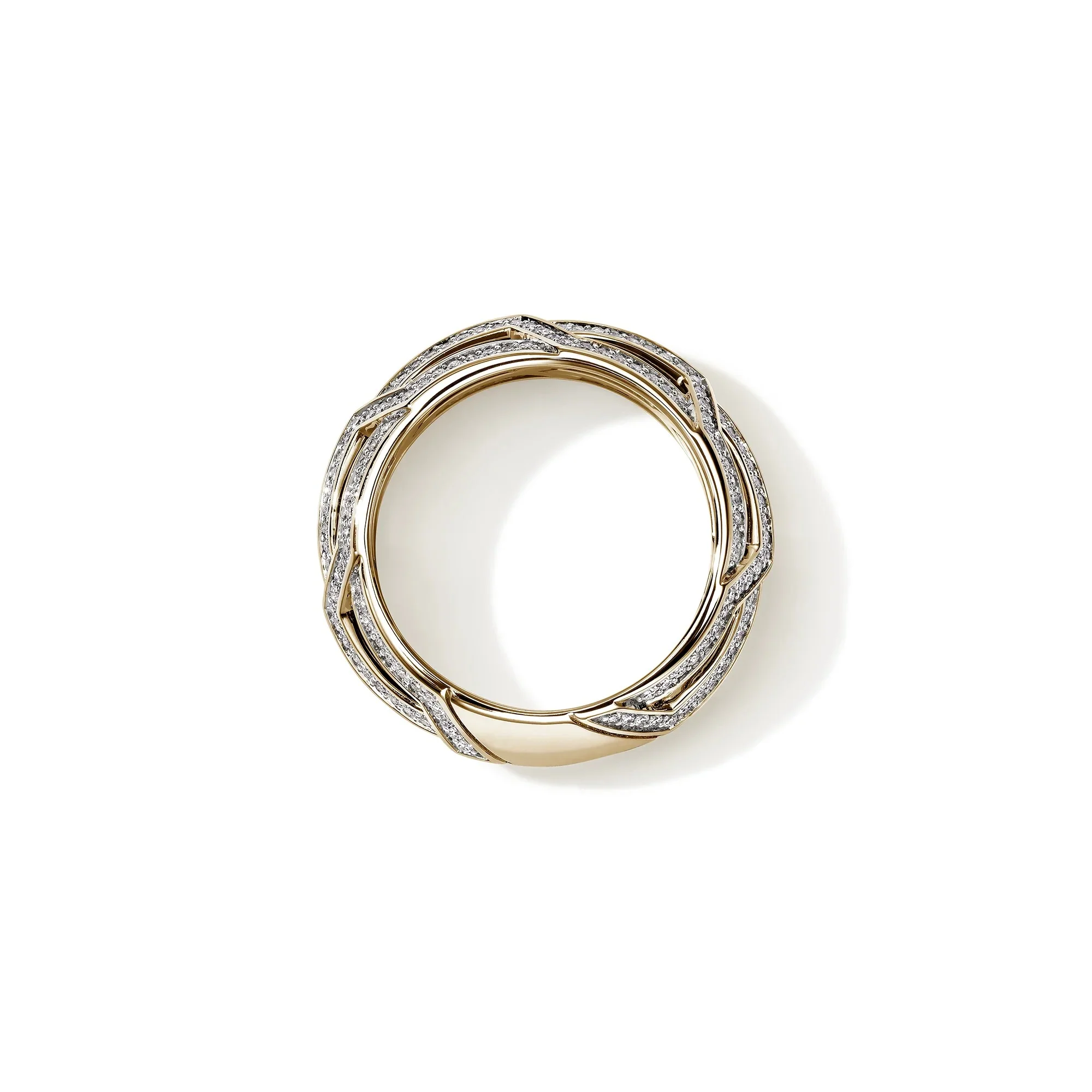 14K Yellow Gold Diamond Icon Ring - Image 3