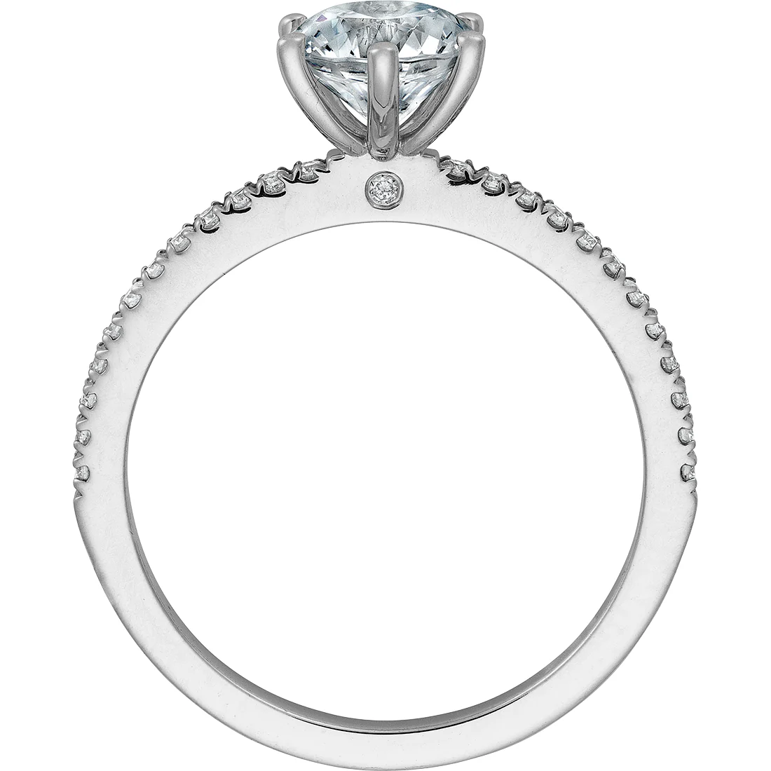 .15ctw Round Cut Diamond Engagement Ring - Image 2