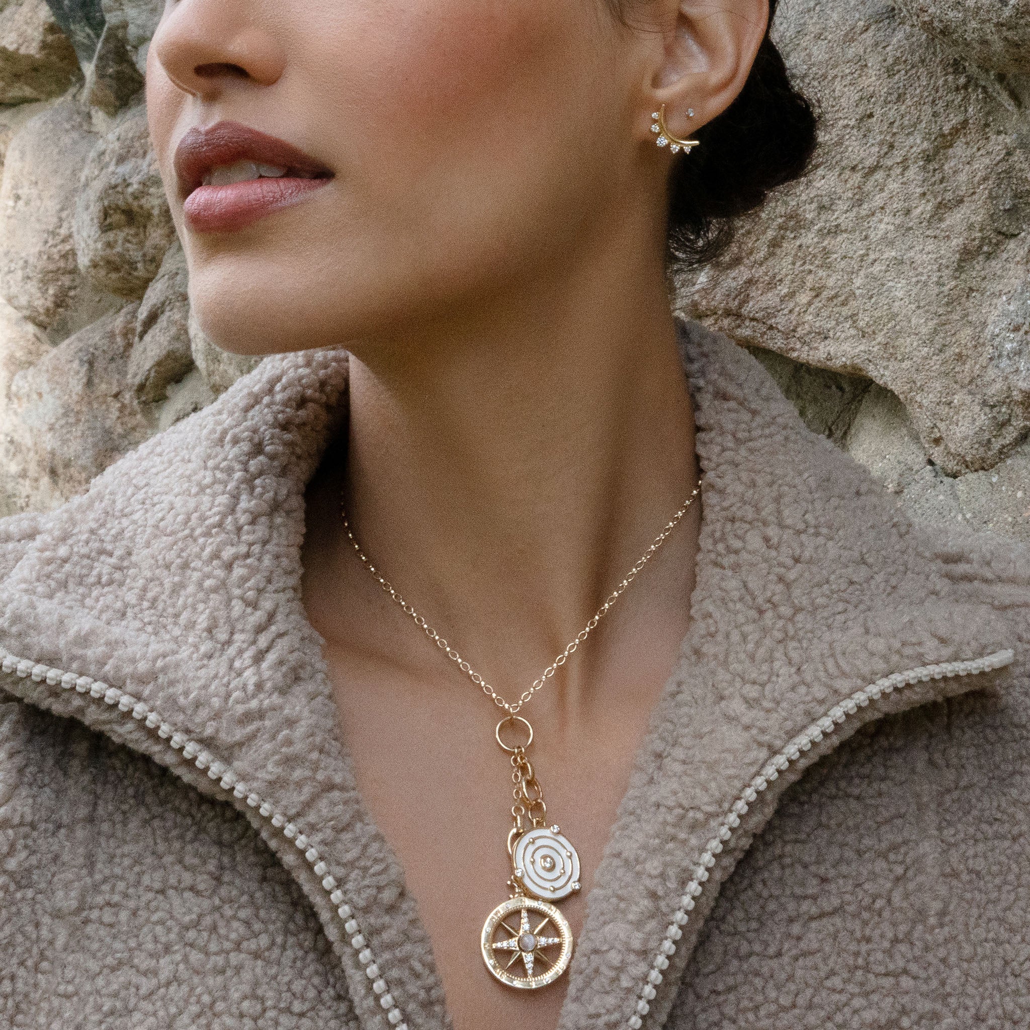 18" Yellow Gold "Design Your Own" Small Charm Chain Necklace - Image 3