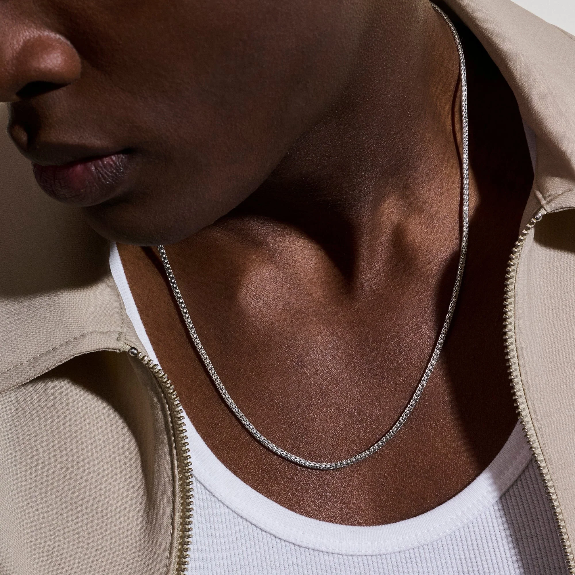 18" Sterling Silver Icon Mini Necklace 2.5MM - Image 3