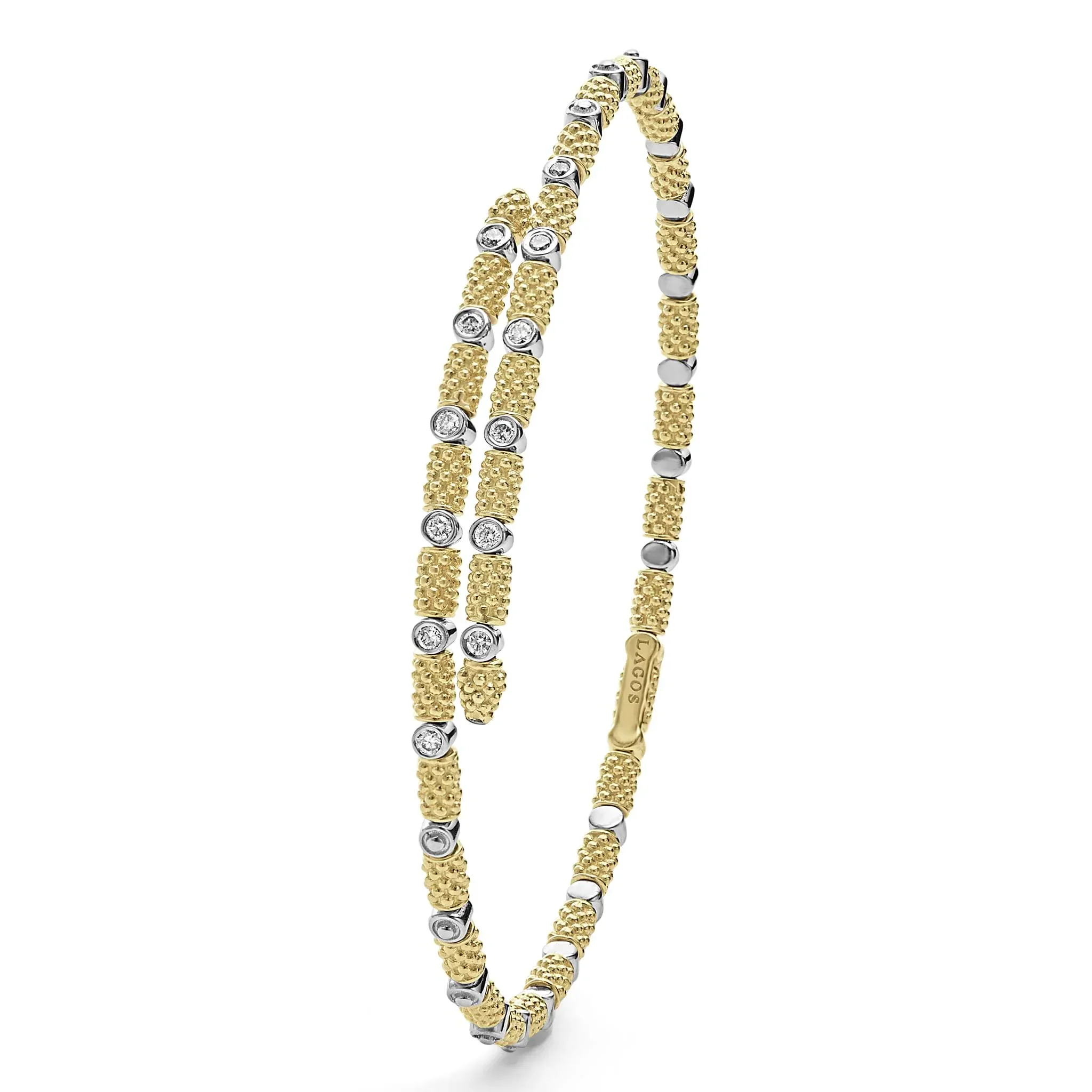 18K Gold and Diamond Superfine Cuff Bracelet - Image 3