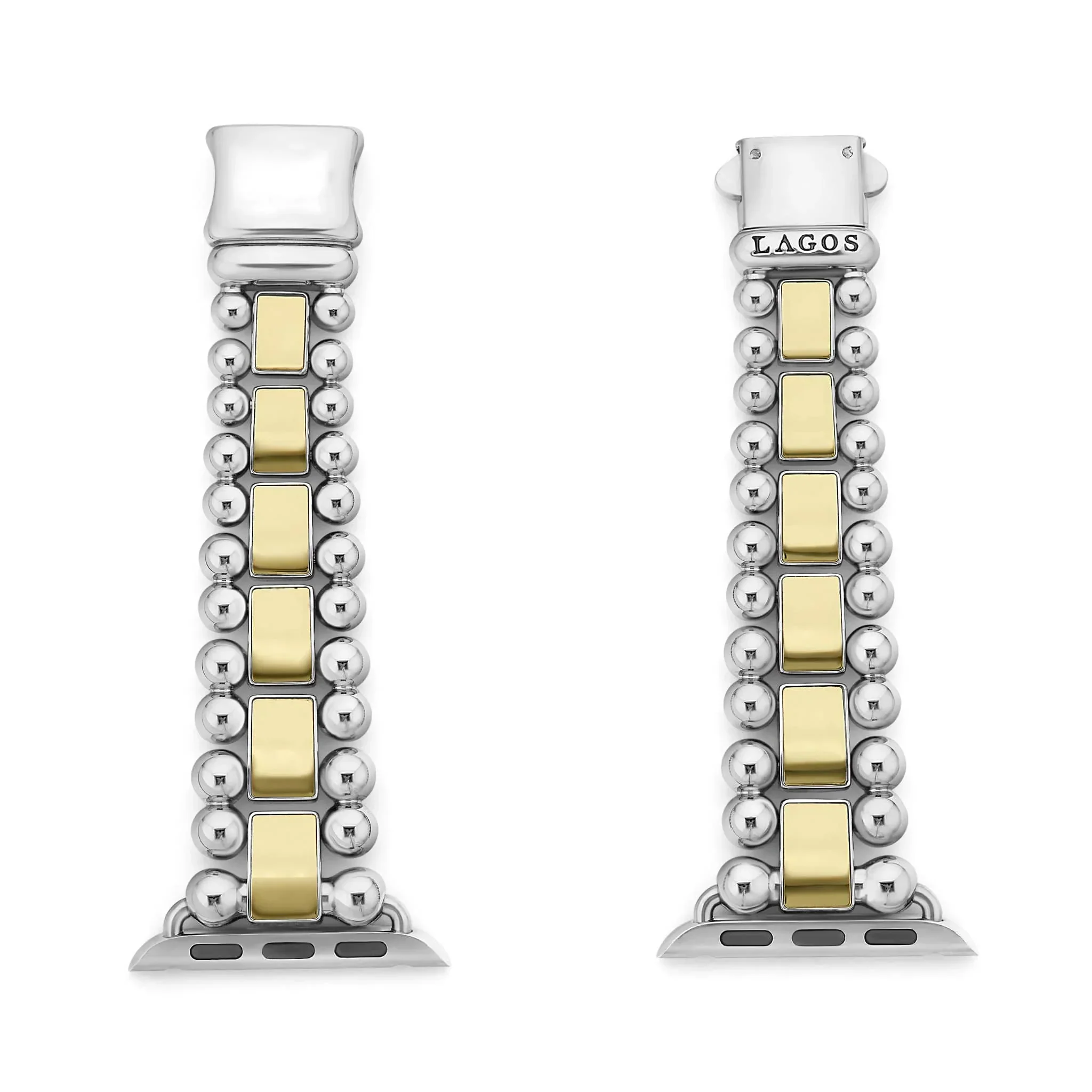18K Gold and Stainless Steel Watch Bracelet-38-45mm - Image 3