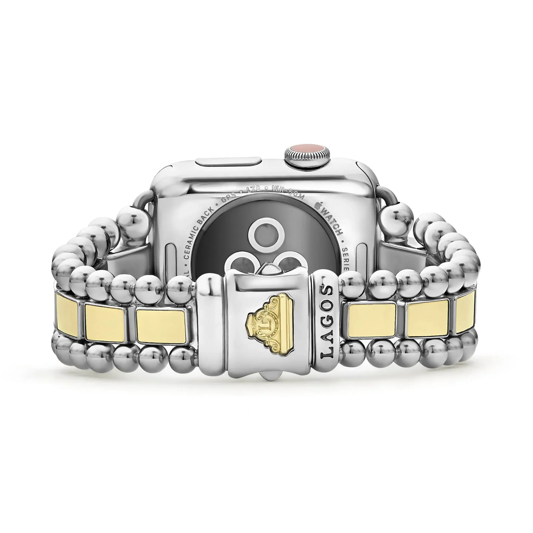 18K Gold and Stainless Steel Watch Bracelet-38-45mm - Image 4