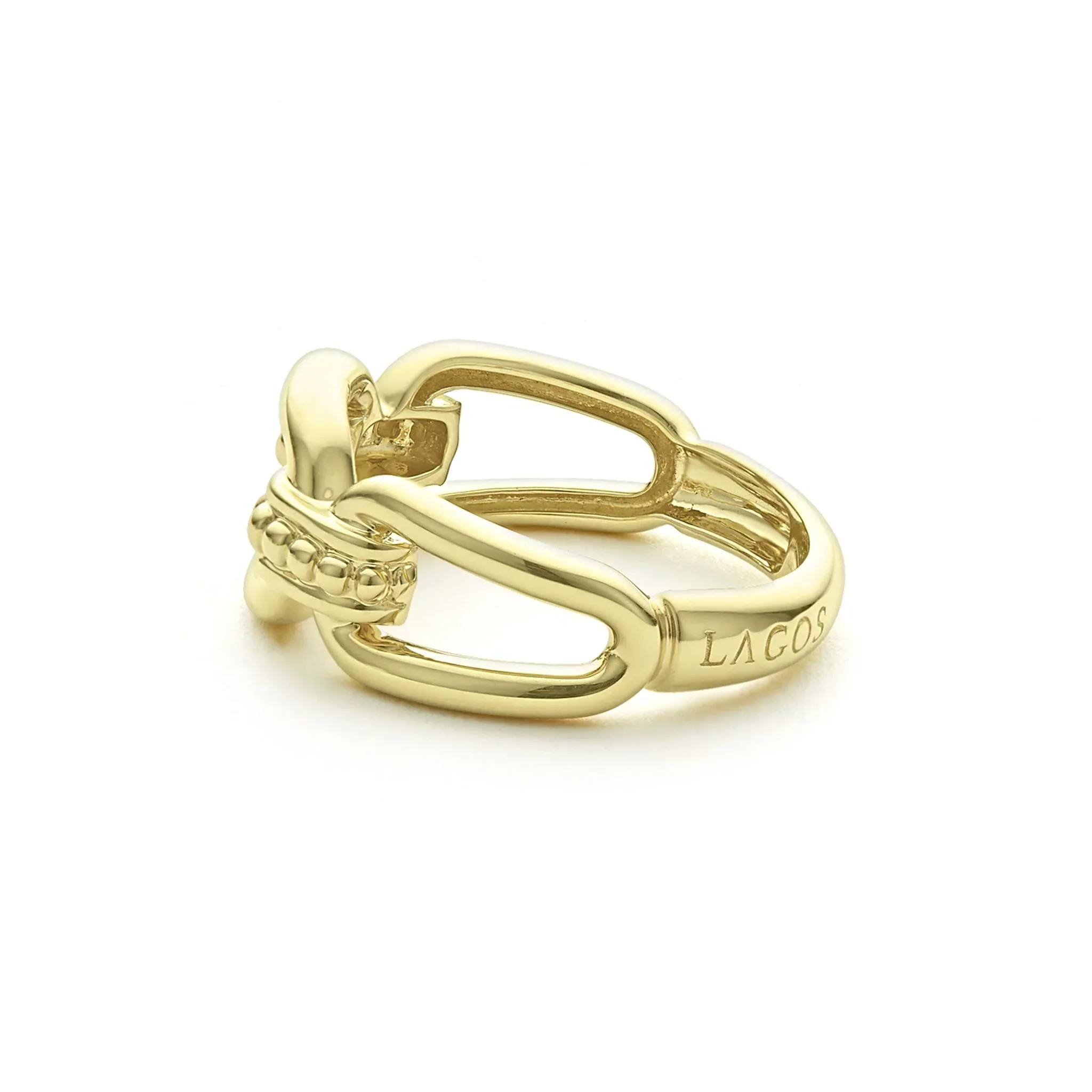 18K Gold Link Ring - Image 2