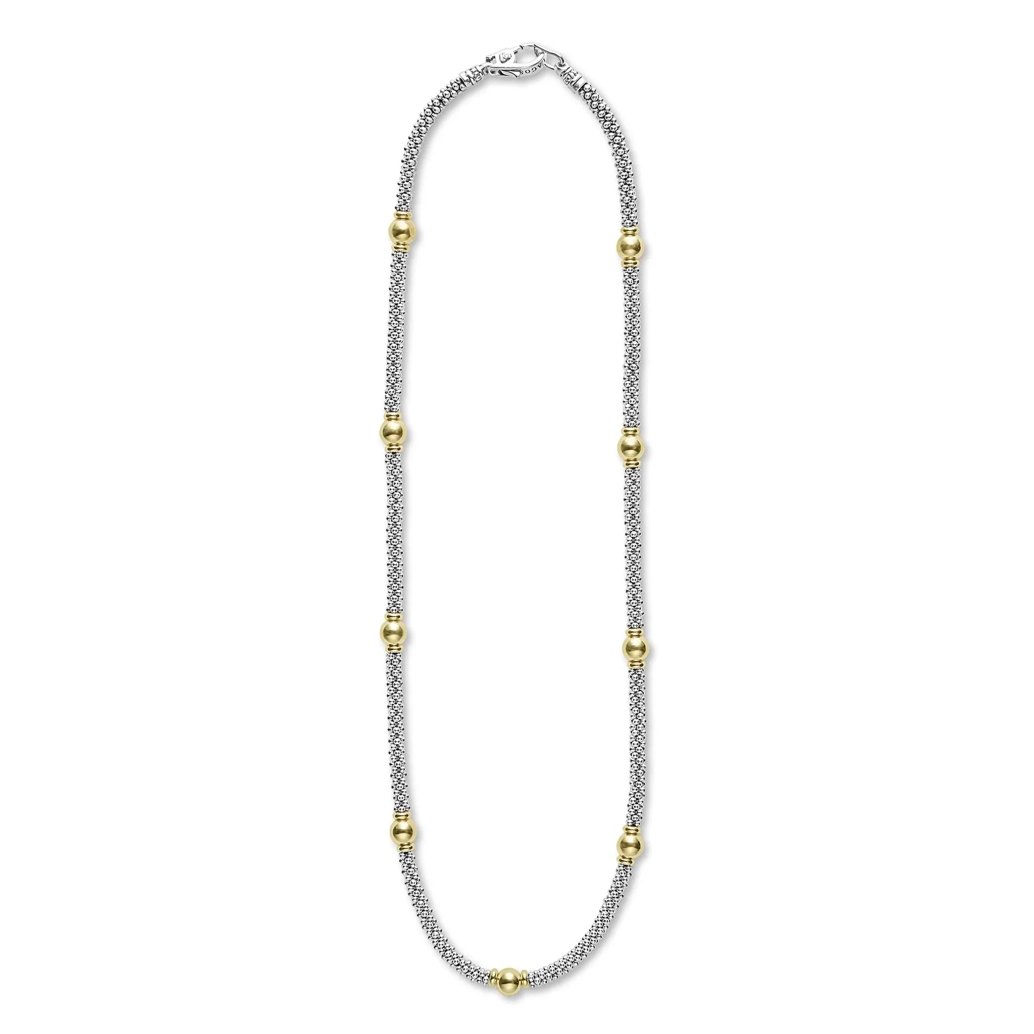 18K Gold Station Necklace - Image 3