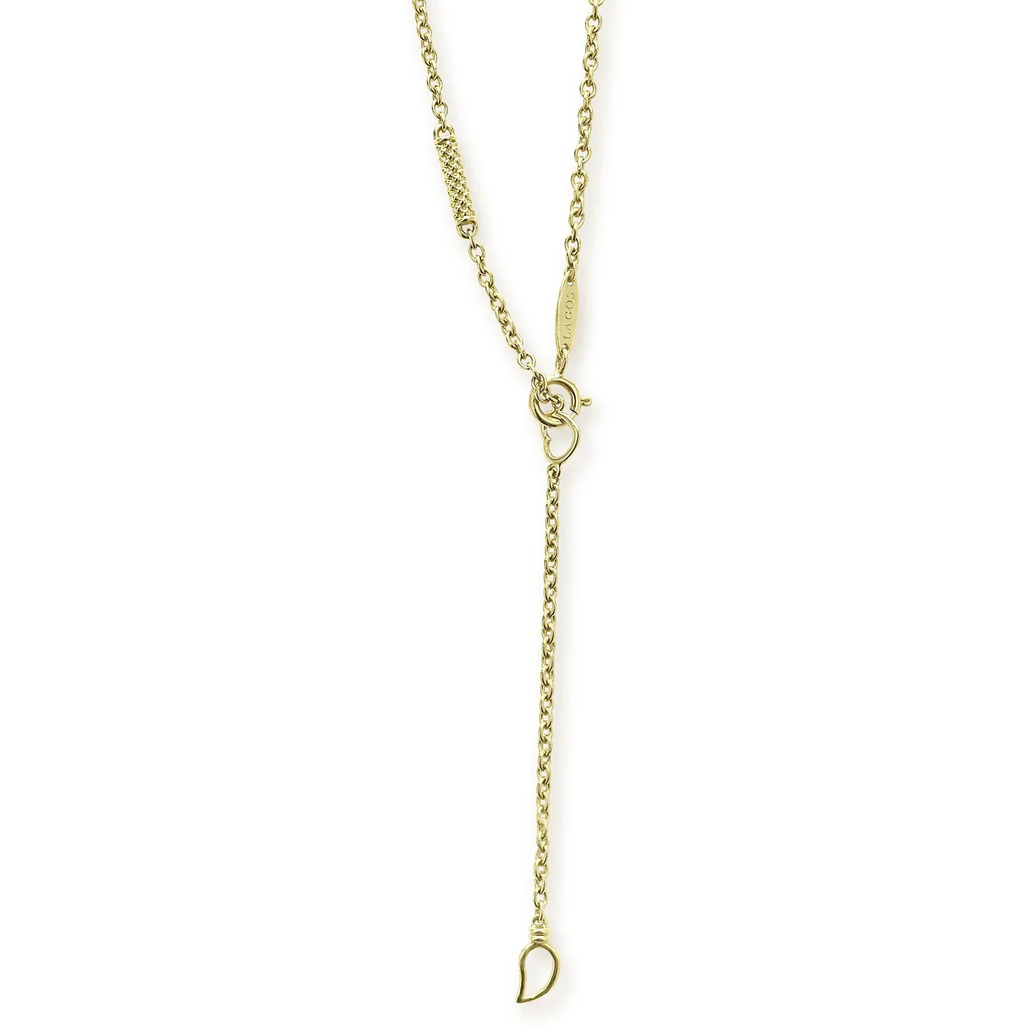 18K Gold Superfine Station Chain Necklace - Image 3