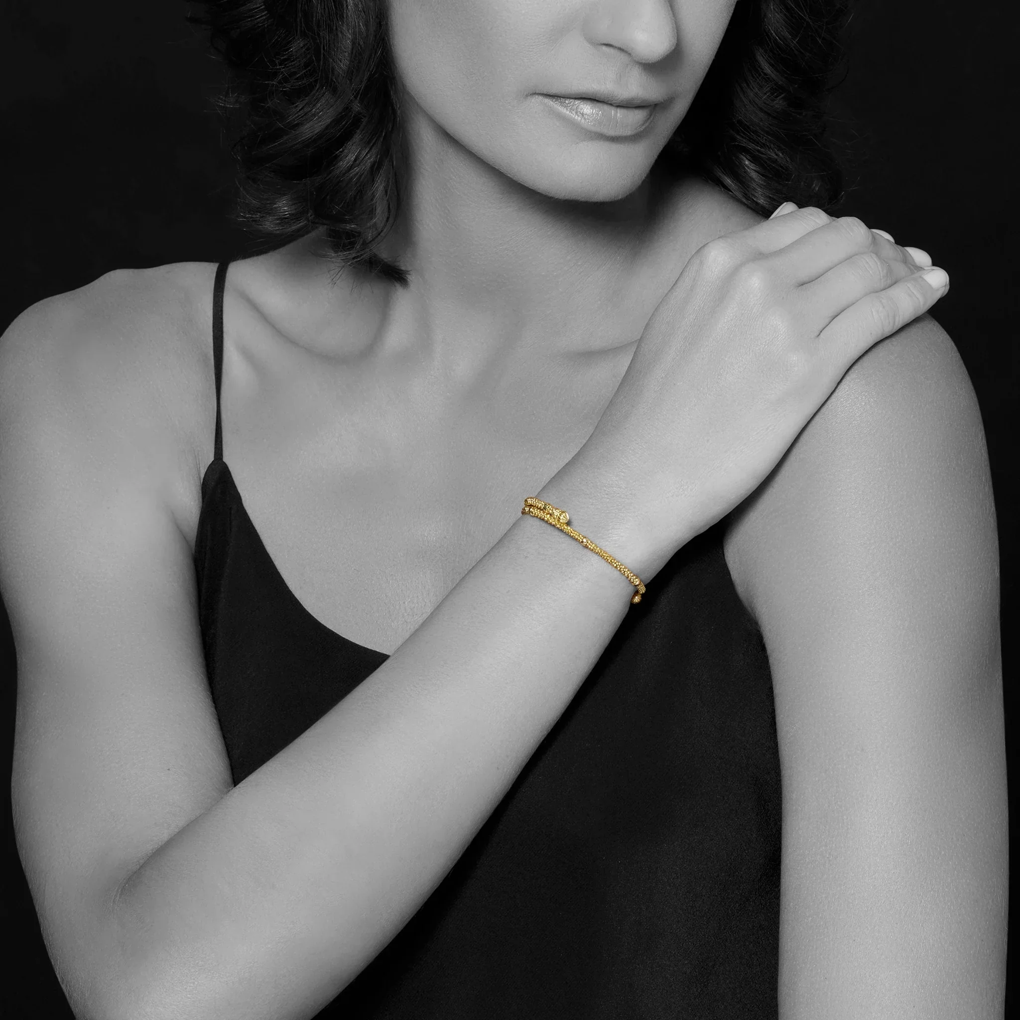 18K Gold Wrap Bracelet - Image 2