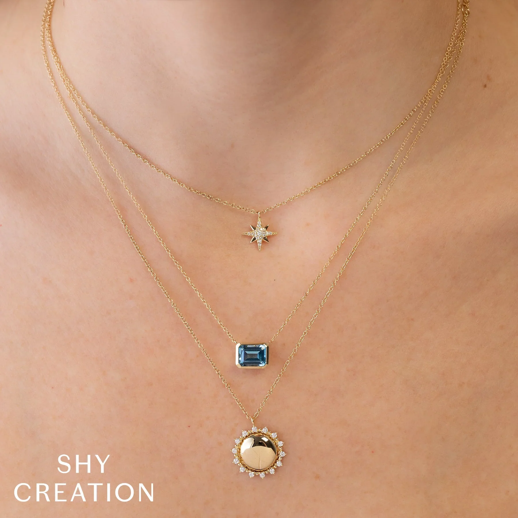 2.08ctw Blue Topaz Bezel Necklace - Image 2