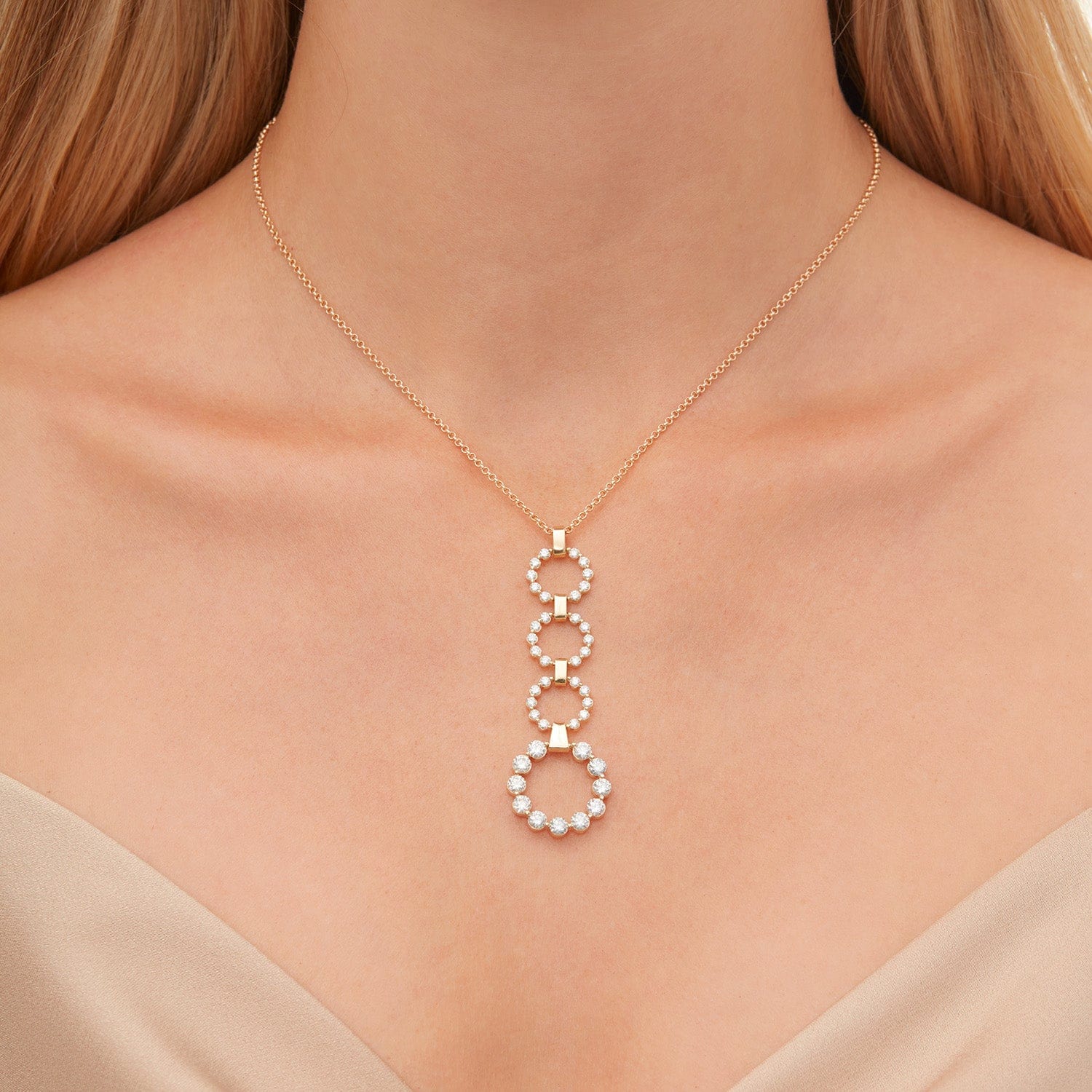 2.80ctw Diamond Cloud Drop Pendant - Image 2