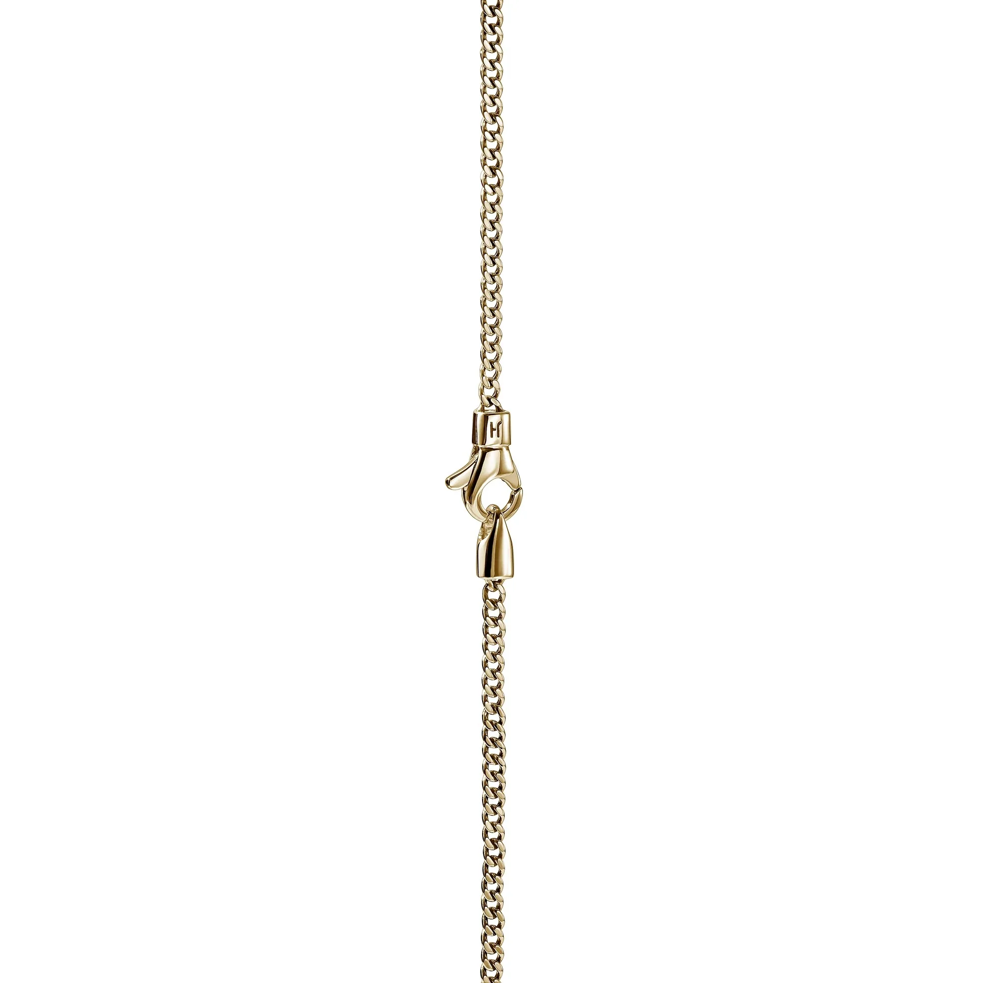 22" 14K Yellow Gold Curb Chain Necklace - Image 2