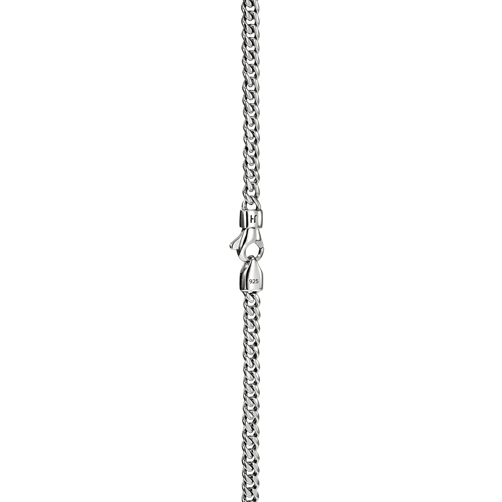 22" Sterling Silver Curb Chain Necklace 3.9MM - Image 2