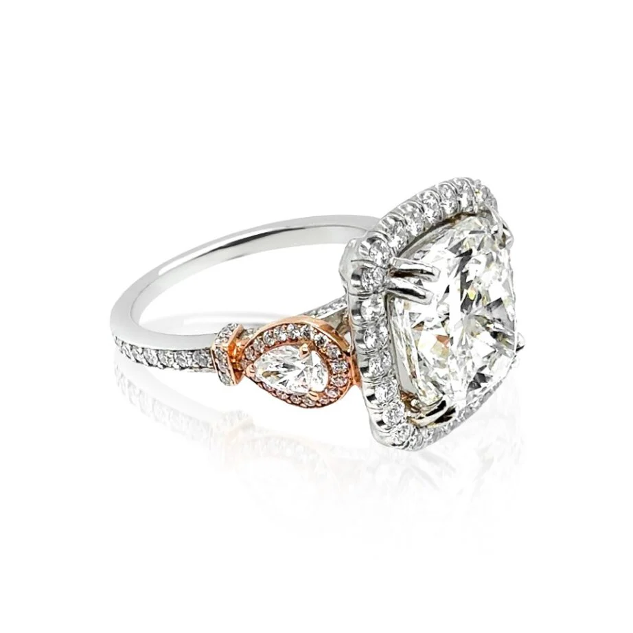 6.00ctw Diamond Halo Engagement Ring - Image 2