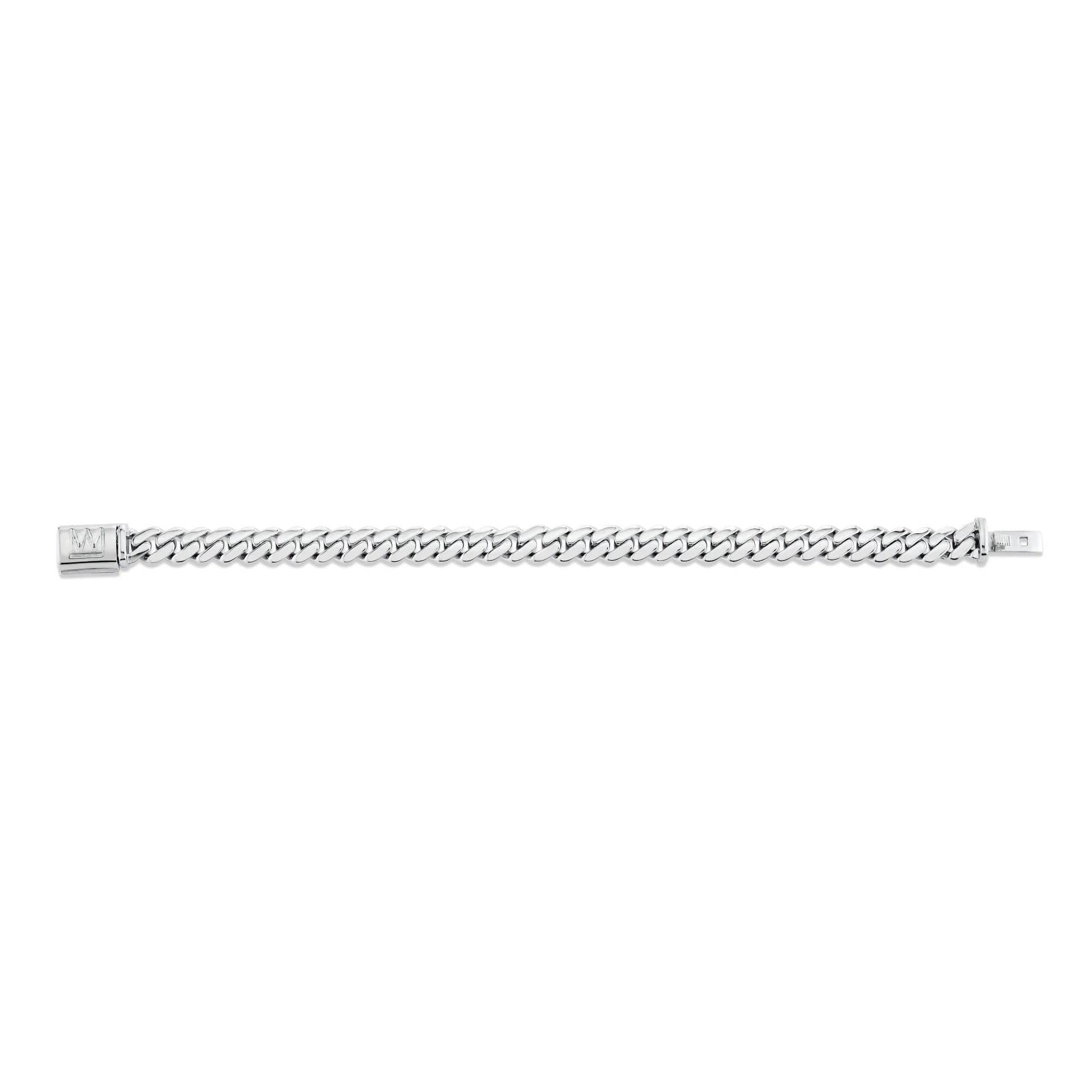 6.5mm Silver Men's Cuban Chain Bracelet - Image 2