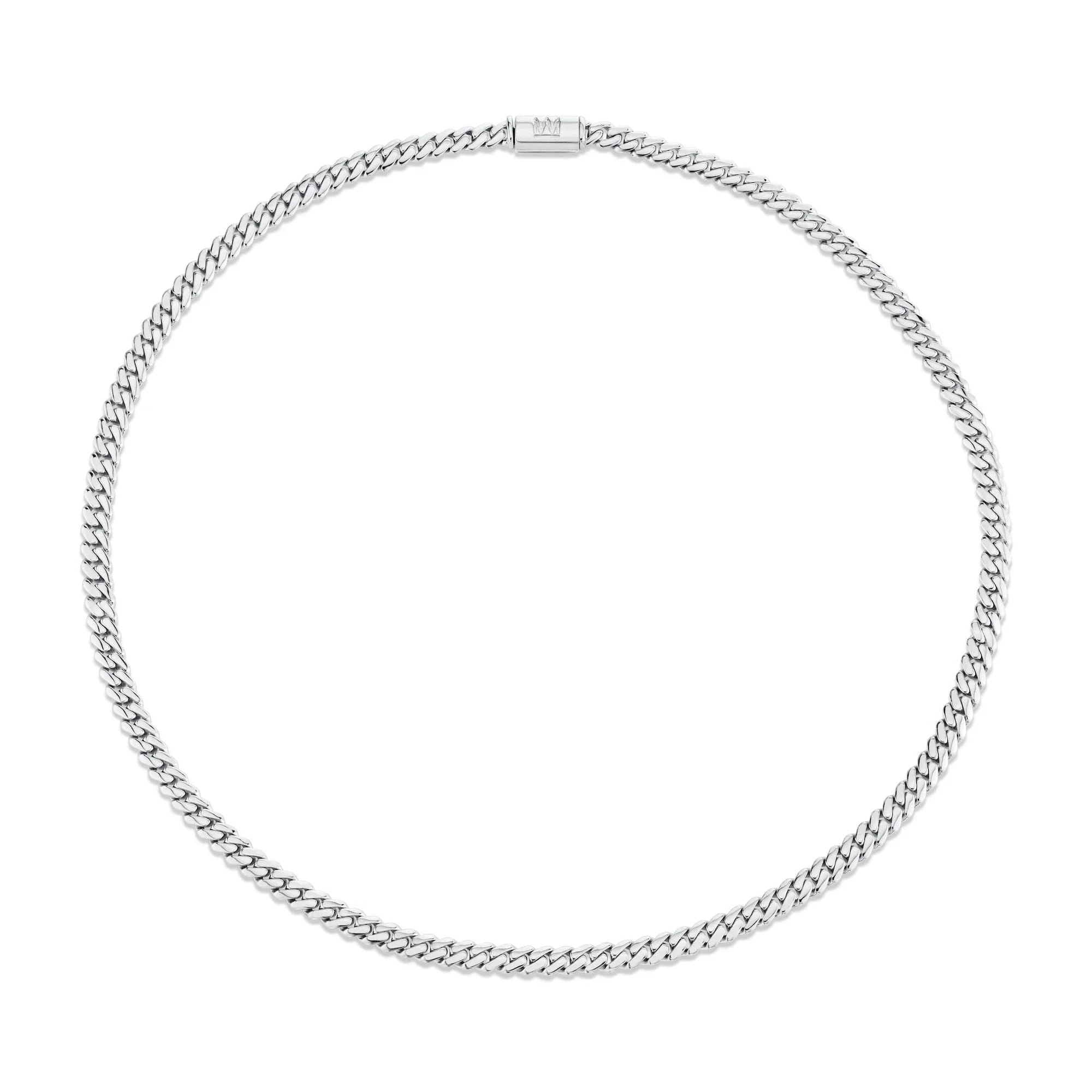 6.5mm Silver Men's Cuban Chain Necklace - Image 2