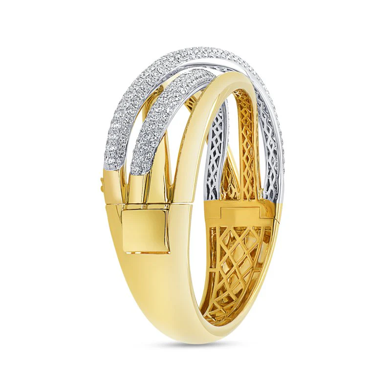 6.97ctw Diamond Cuff Bangle - Image 2
