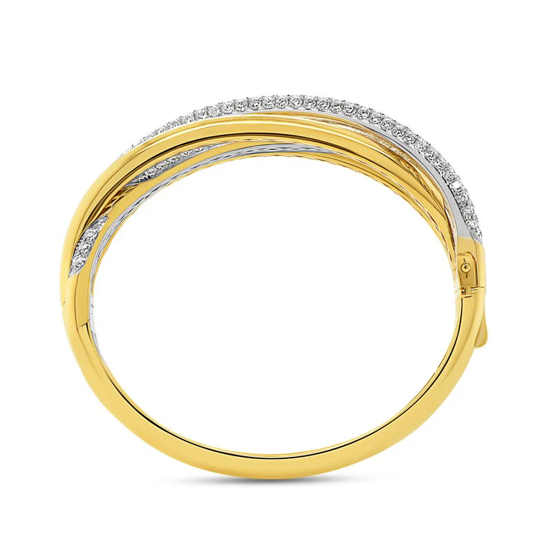 6.97ctw Diamond Cuff Bangle - Image 3