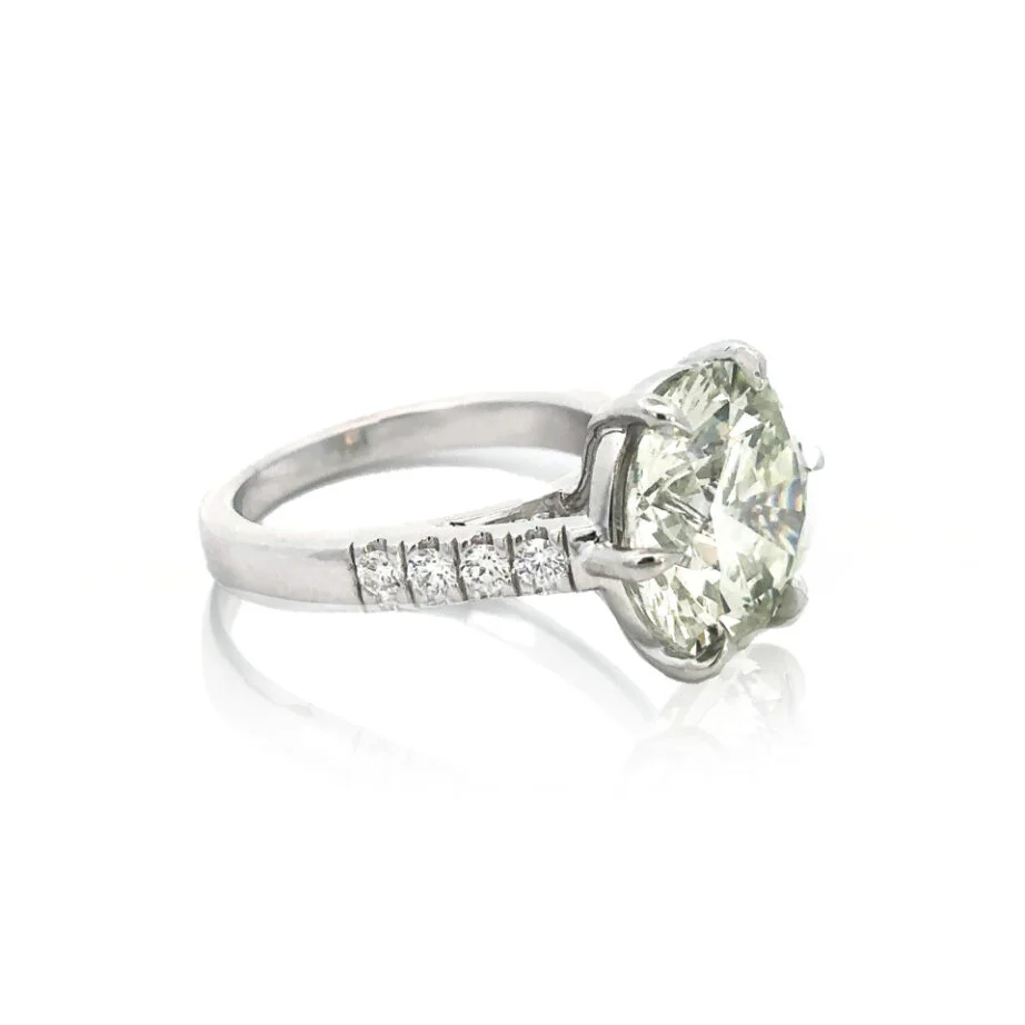 7.64ctw Diamond Solitaire Engagement Ring - Image 2