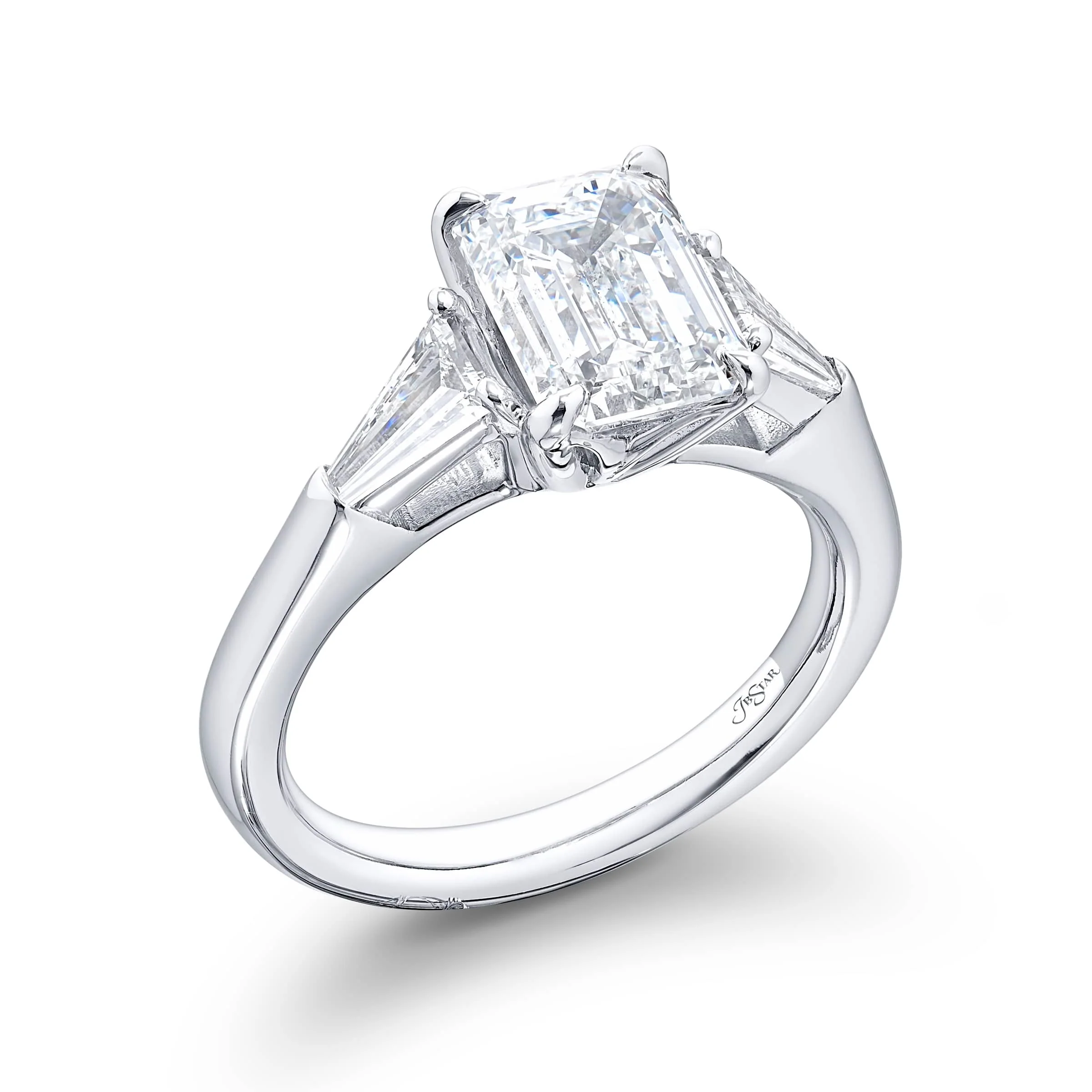 Baguette Diamond Engagement Ring - Image 2