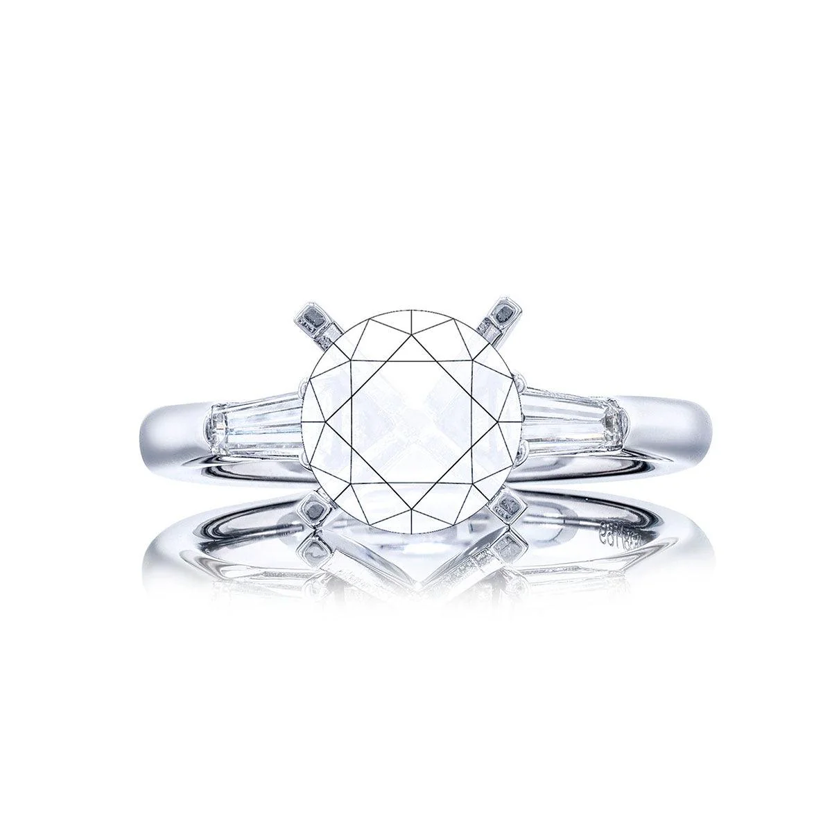 Baguette Diamond Engagement Ring - Image 3