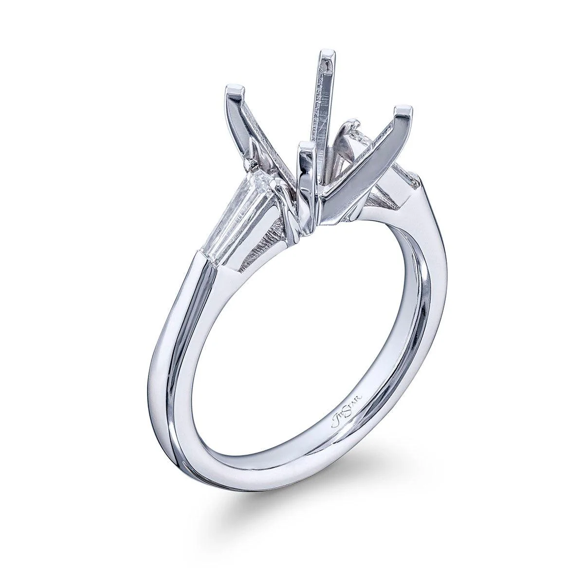 Baguette Diamond Engagement Ring - Image 4