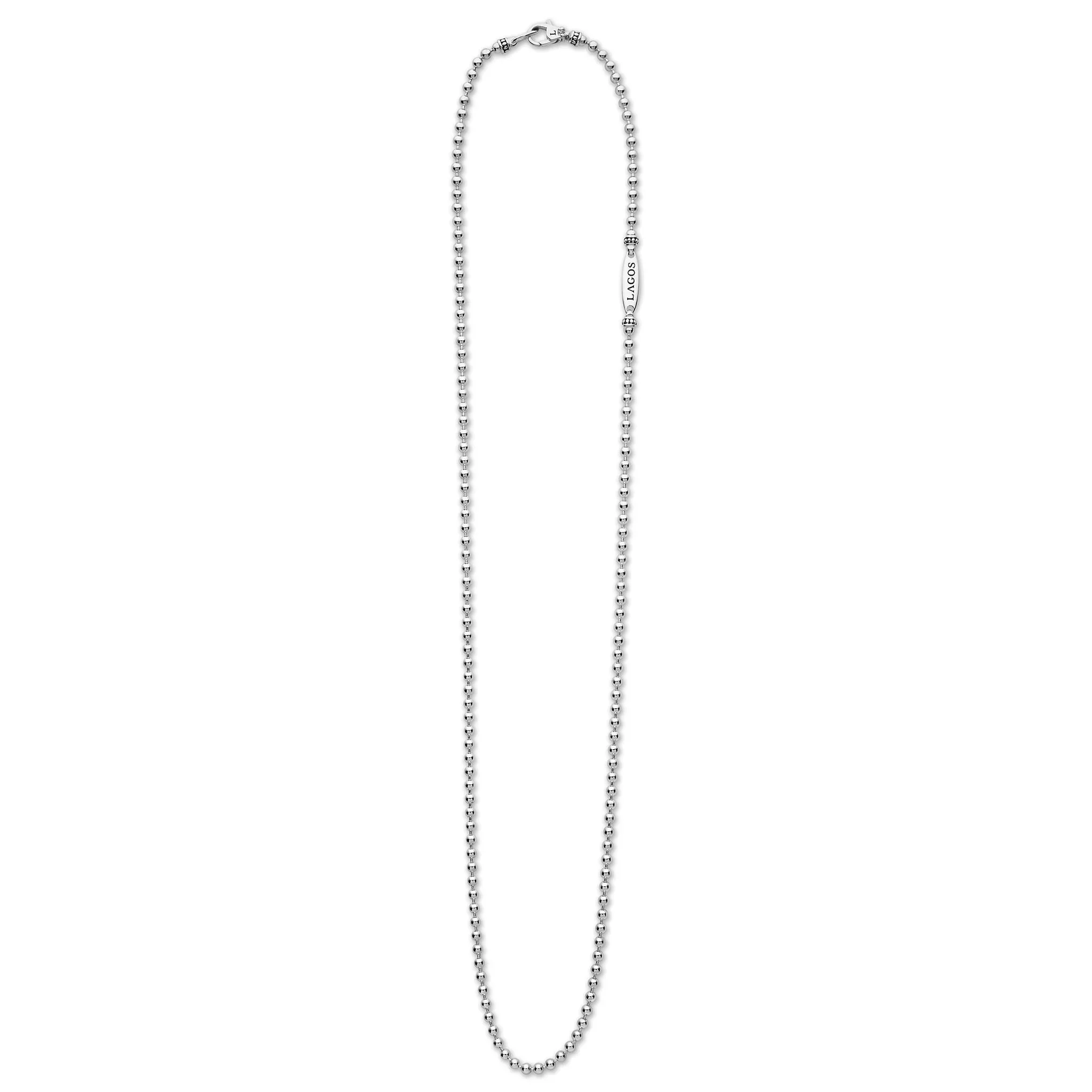 Beaded Chain Necklace | 2.5mm - Image 2