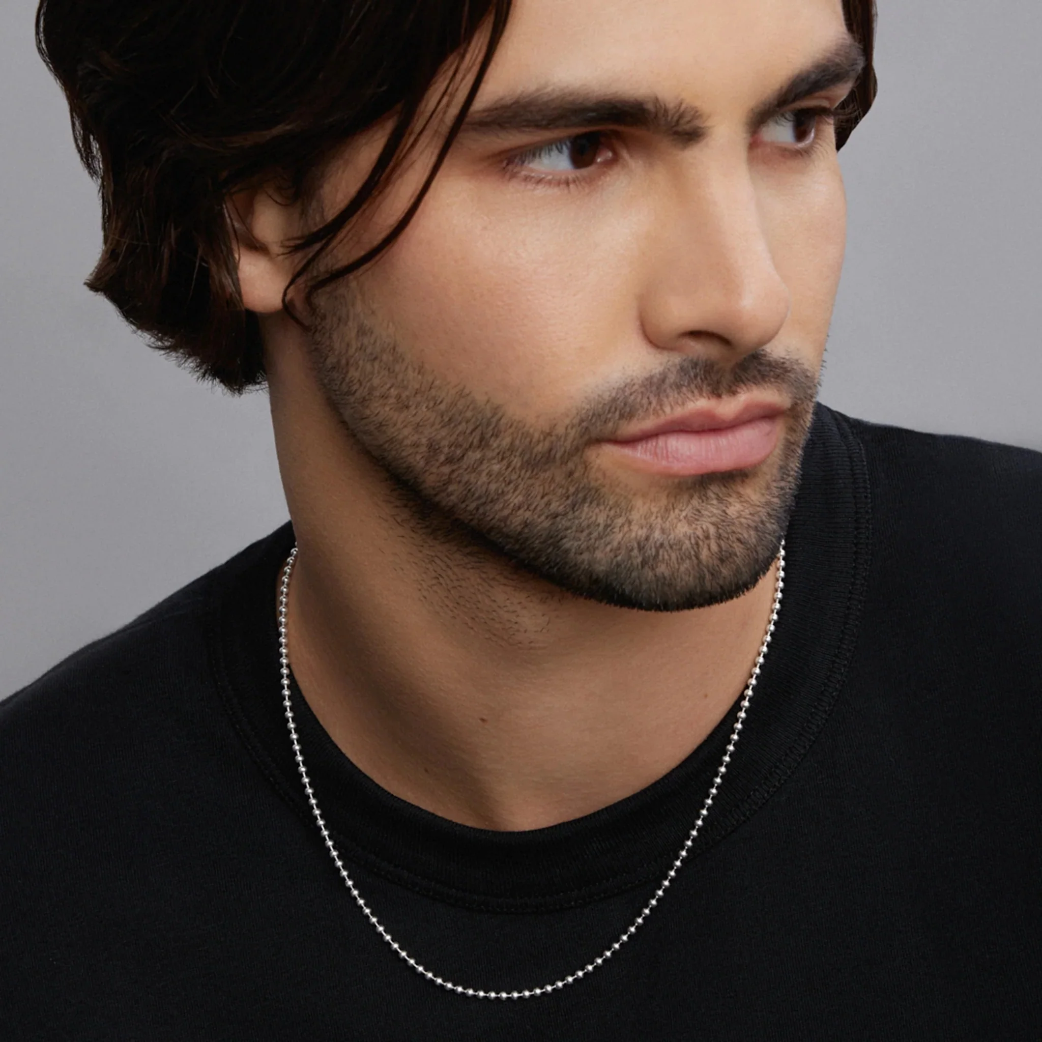 Beaded Chain Necklace | 2.5mm - Image 3