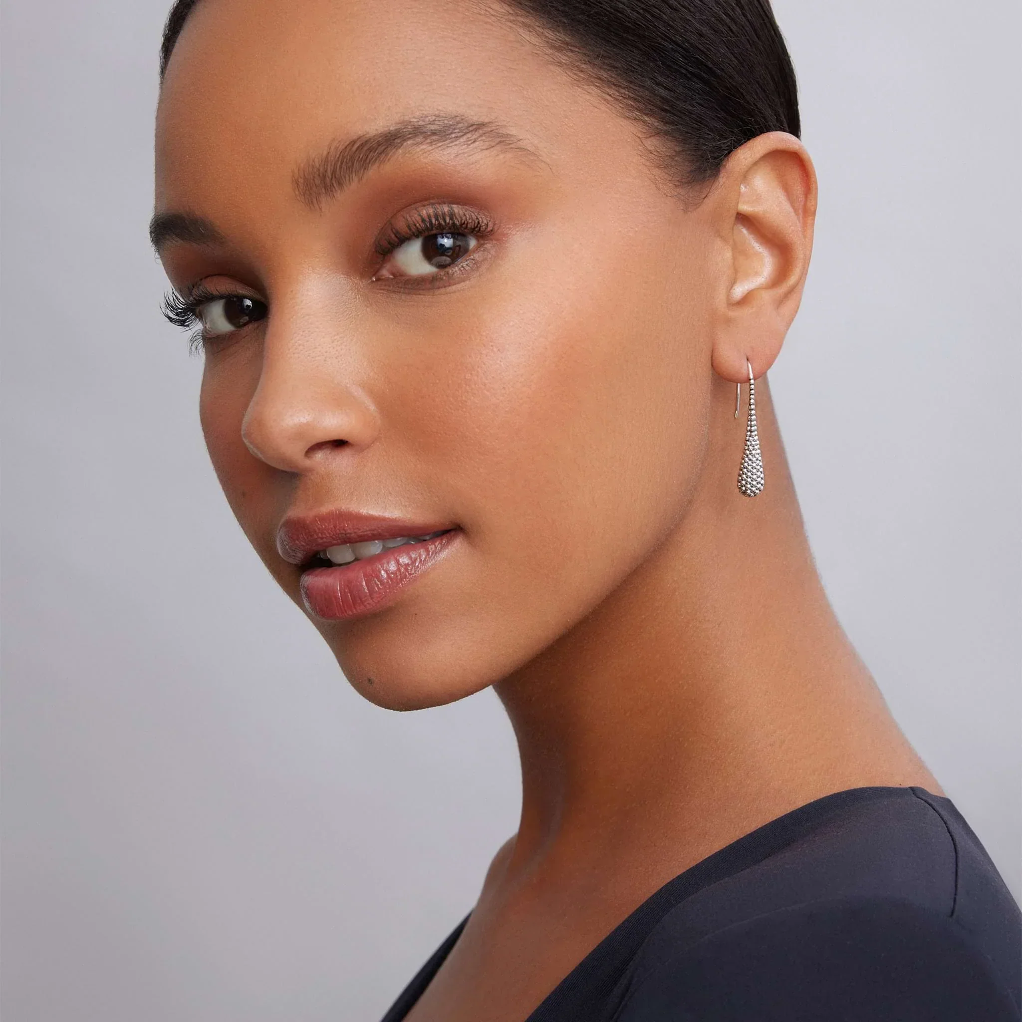 Beaded Teardrop Earrings - Image 2