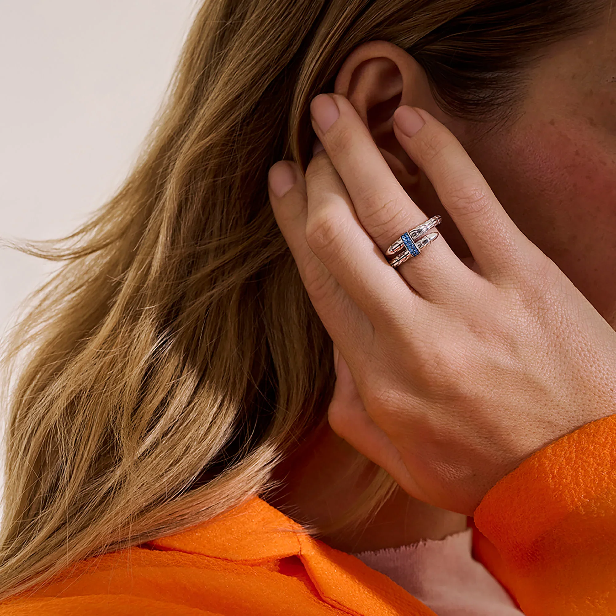 Blue Sapphire Spear Ring - Image 3