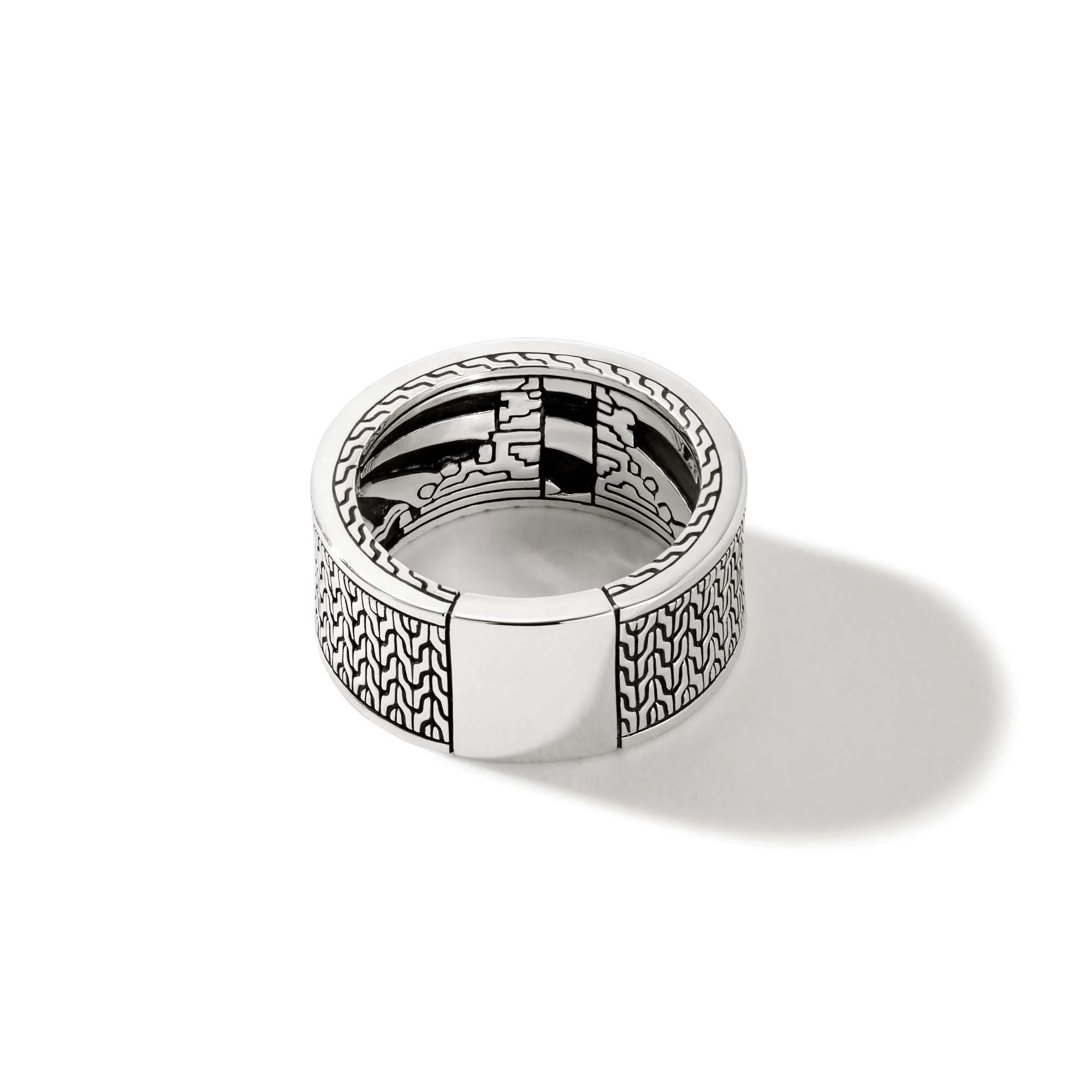 Carved Chain Inlay Band Ring - Image 4