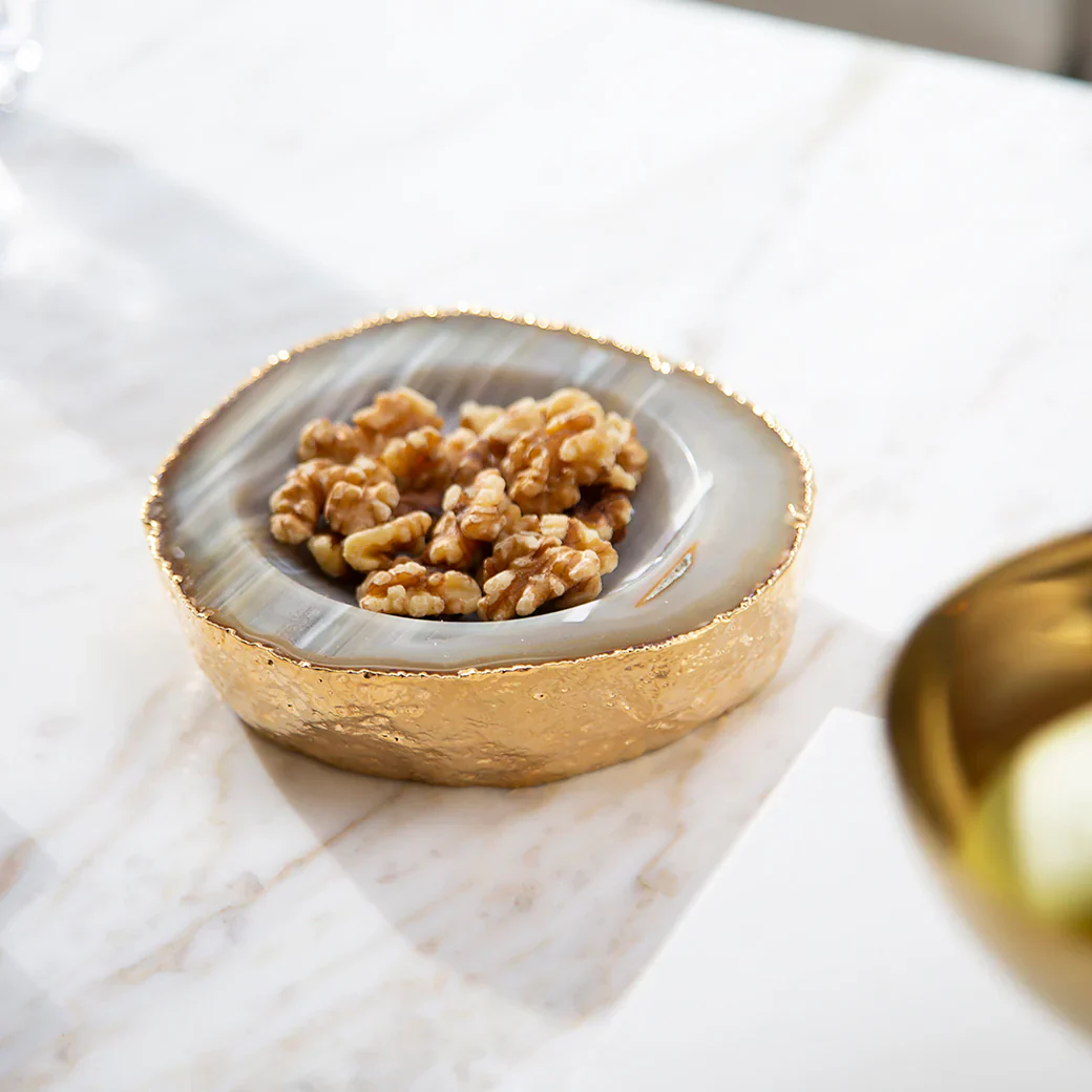 Casca Bowl, Agate & Gold - Image 3