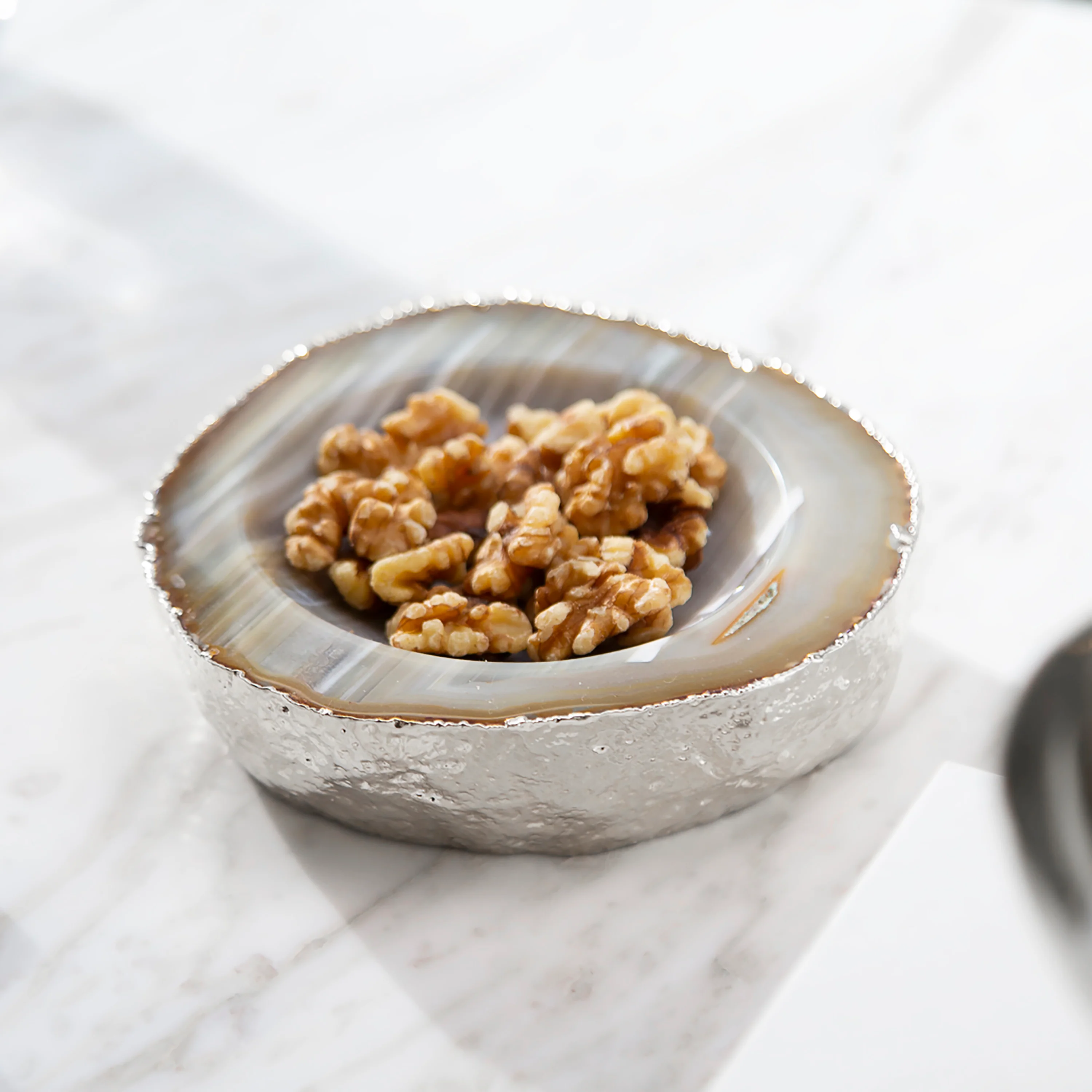 Casca Bowl, Agate & Silver - Image 3