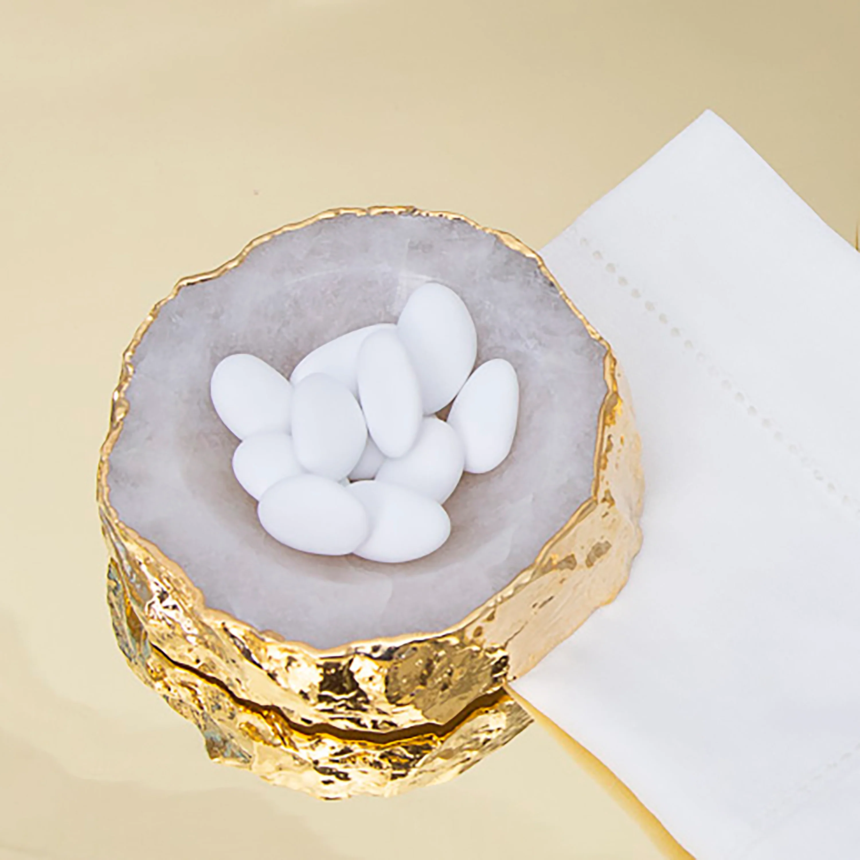 Cascita Bowl, Crystal & Gold - Image 2