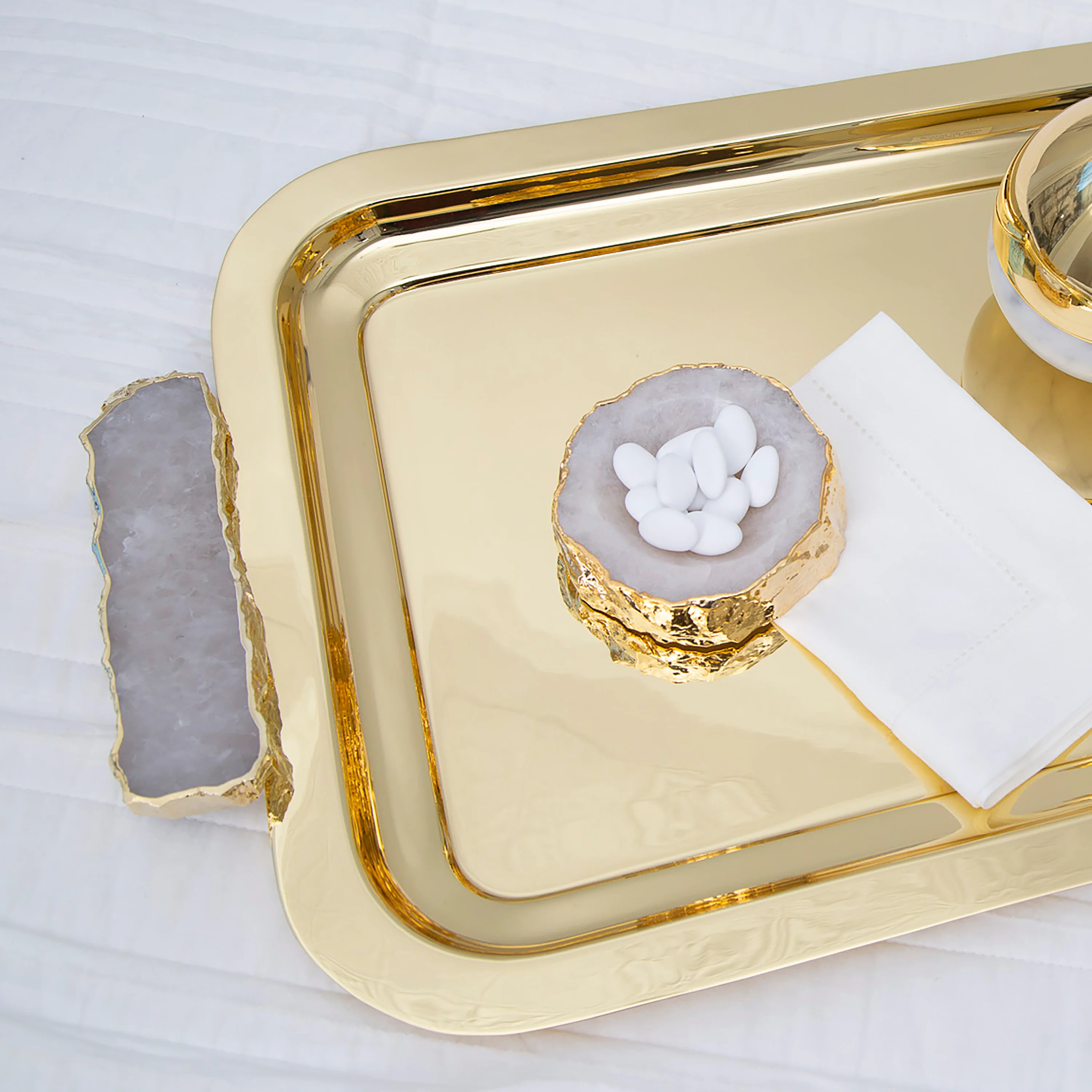 Cascita Bowl, Crystal & Gold - Image 4