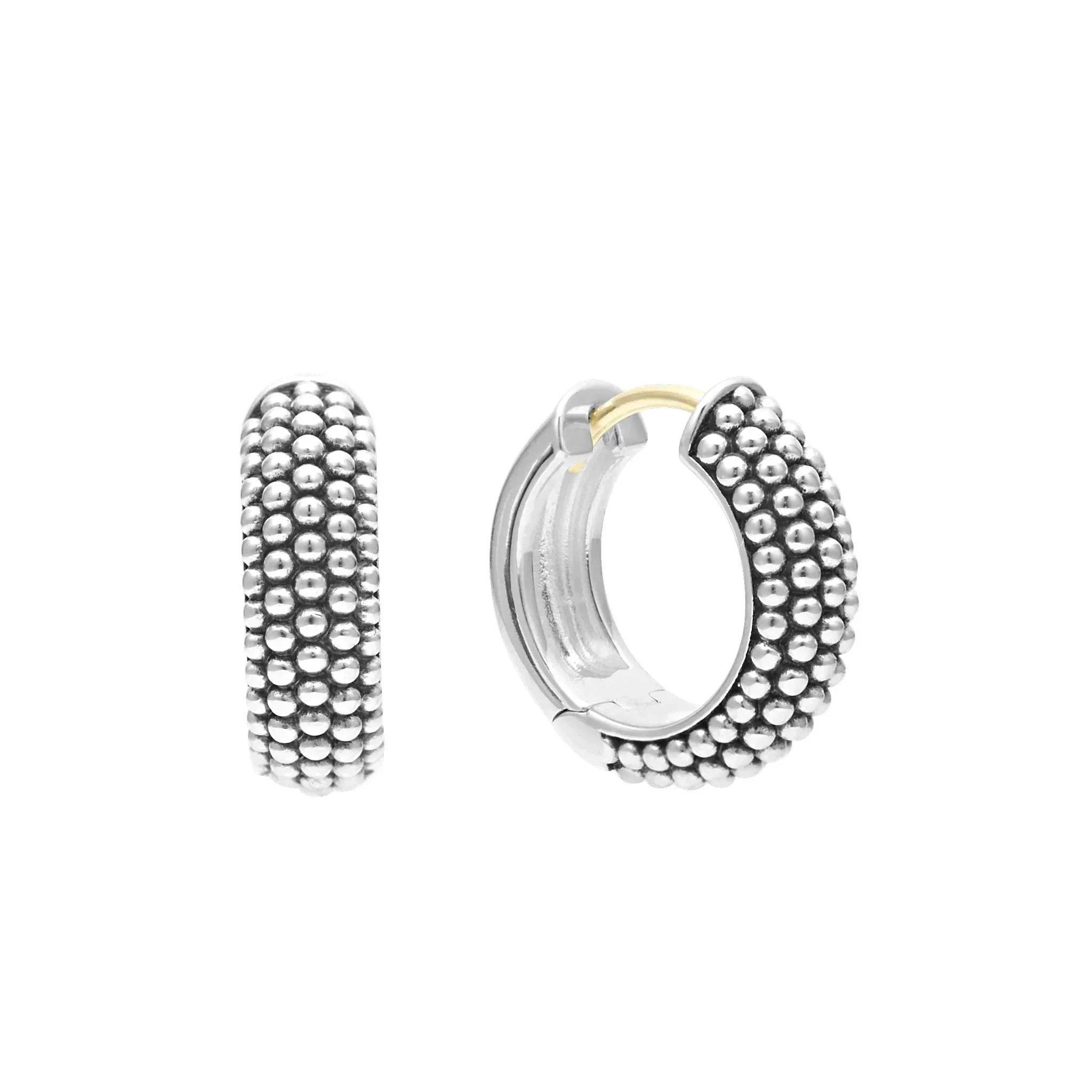 Caviar Huggie Earrings - Image 3