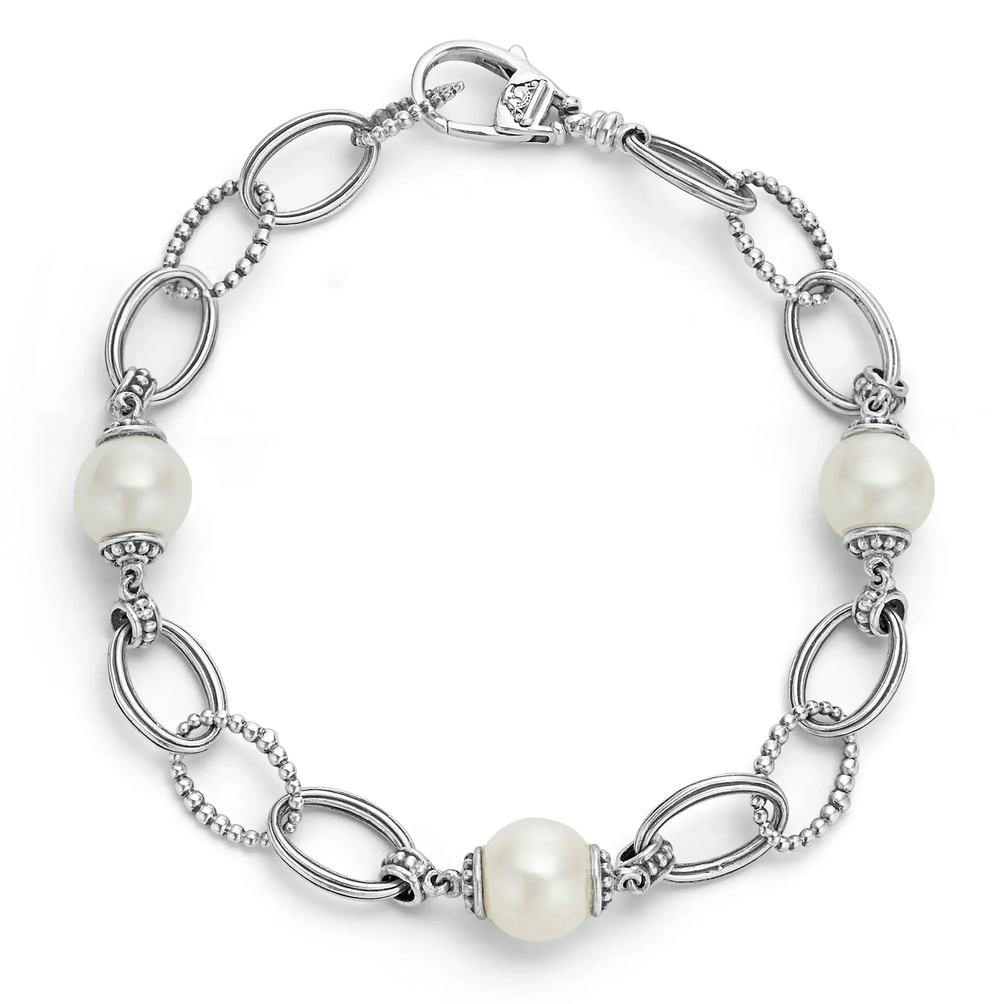 Caviar Pearl Link Bracelet - Image 3