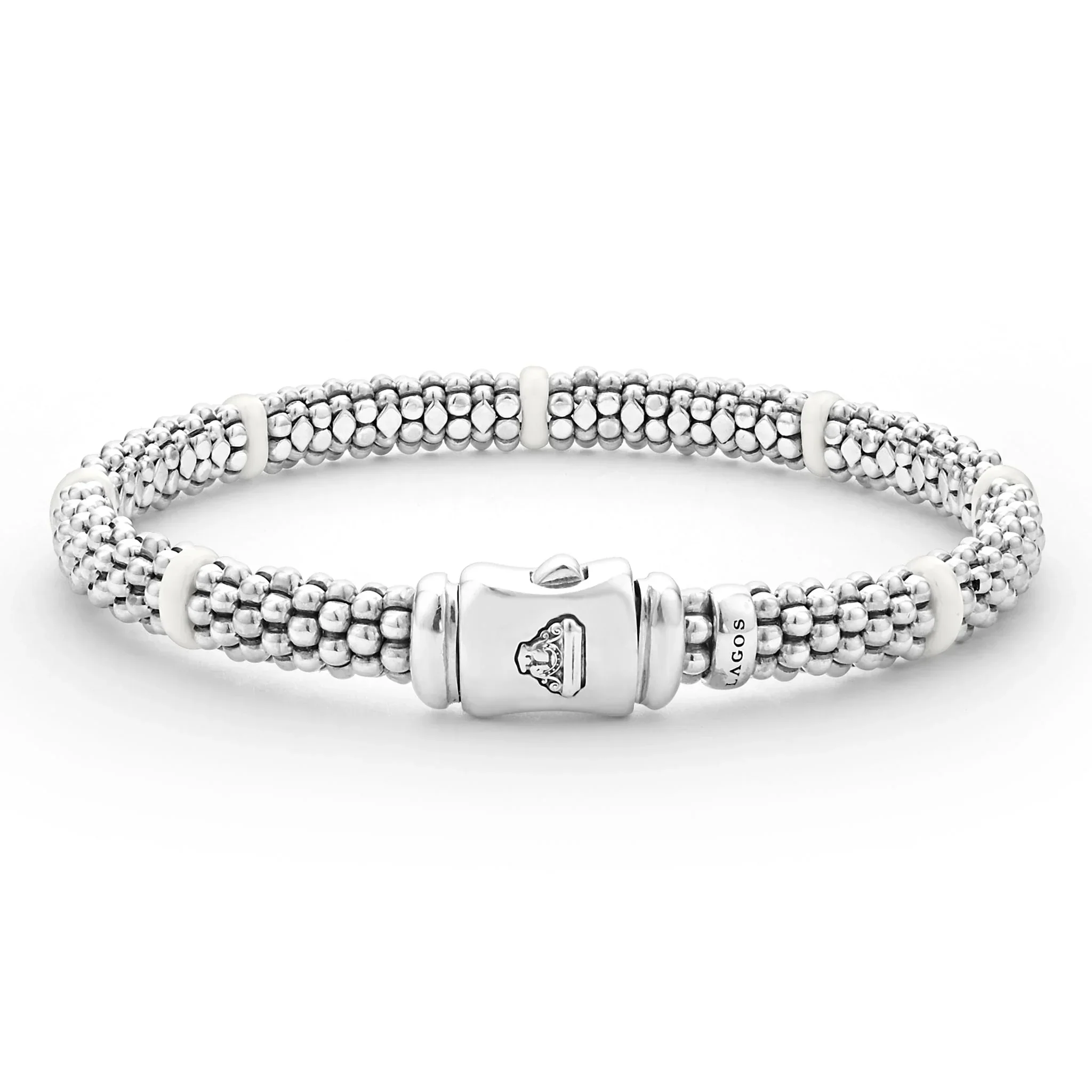Ceramic Station Caviar Bracelet | 6mm - Image 3