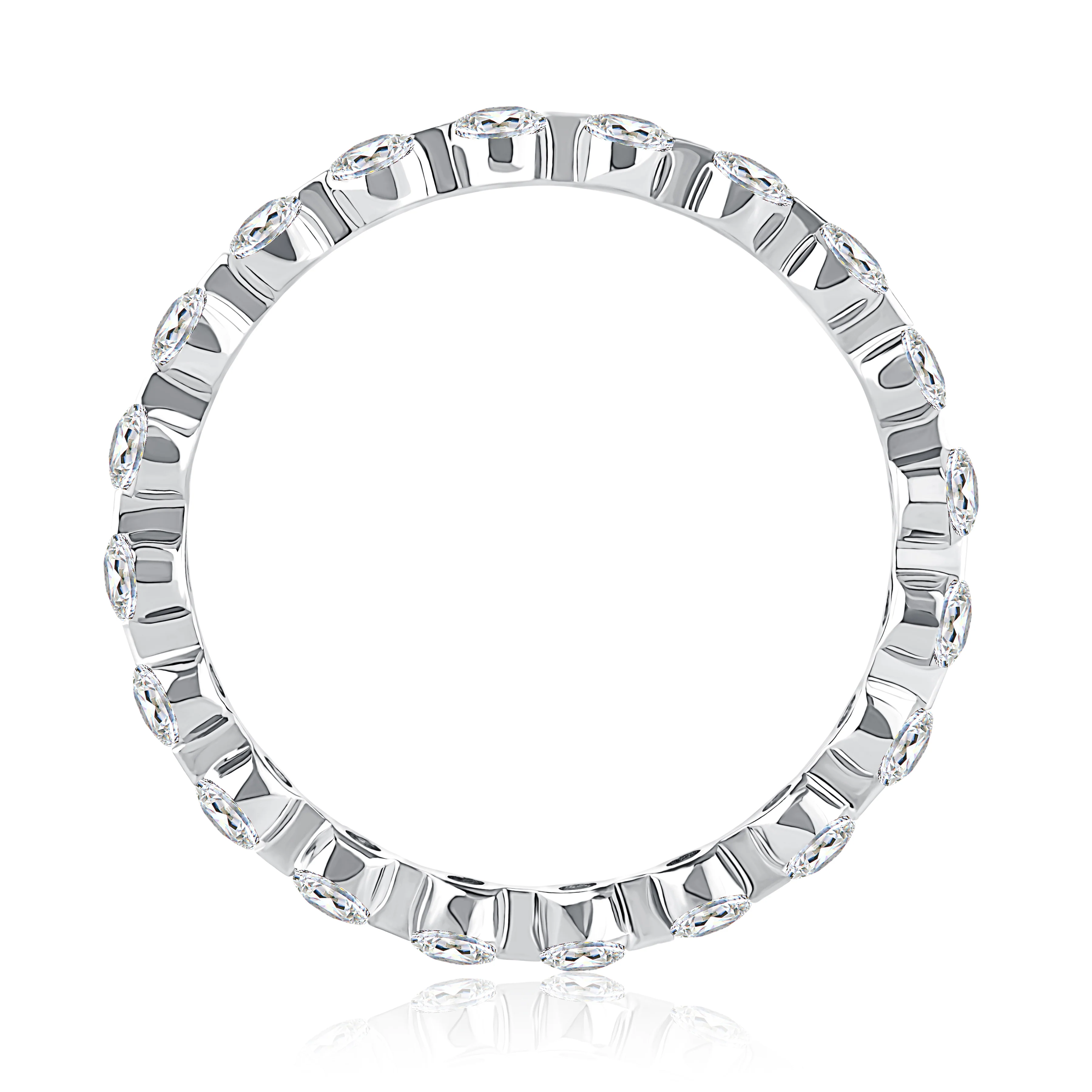 Delicate Round Diamond Eternity Band - Image 2